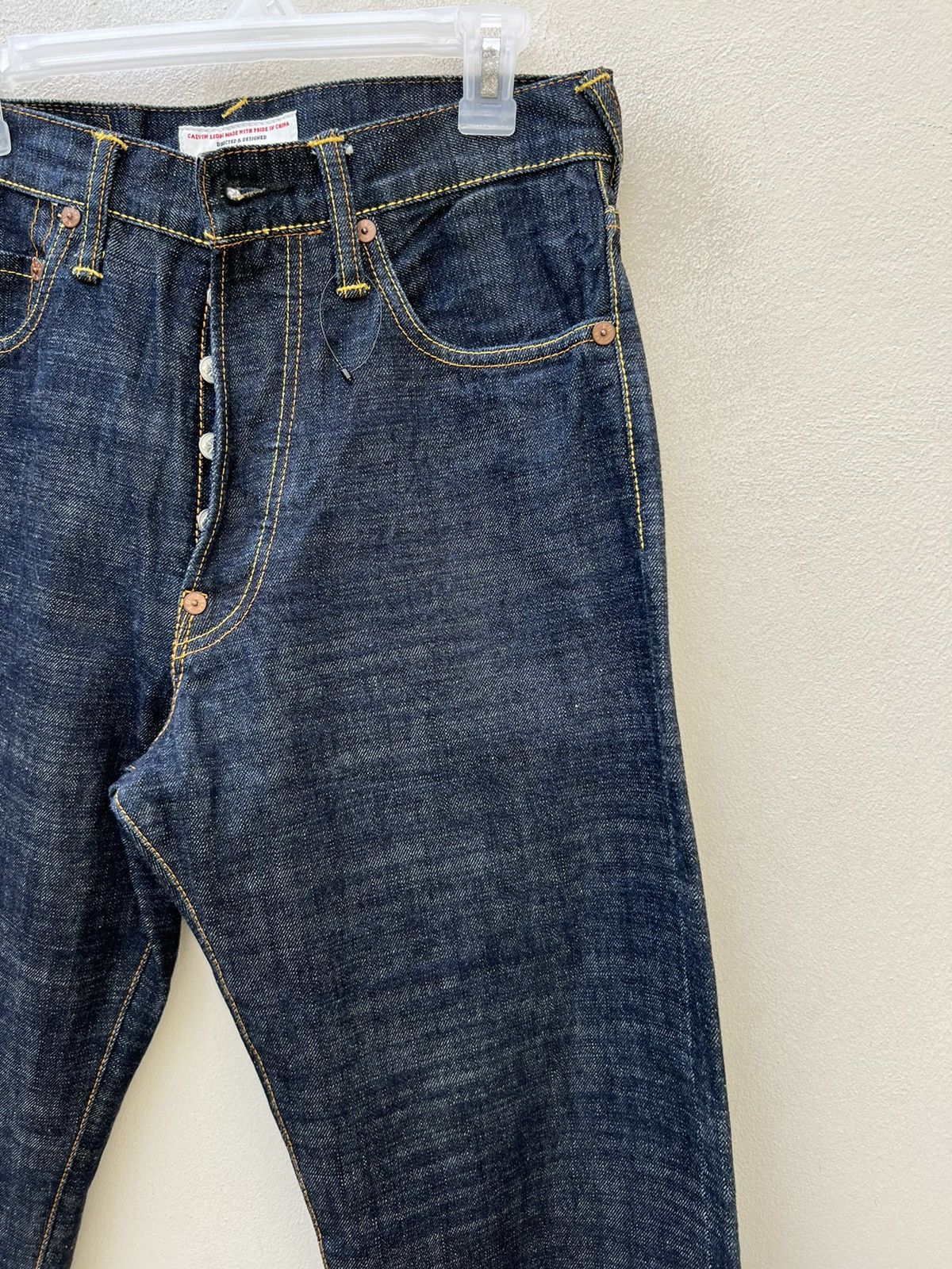 Evisu Vintage Evisu Paris Blue Denim Redline Selvedge Jeans Size US 30 / EU 46 - 13 Thumbnail