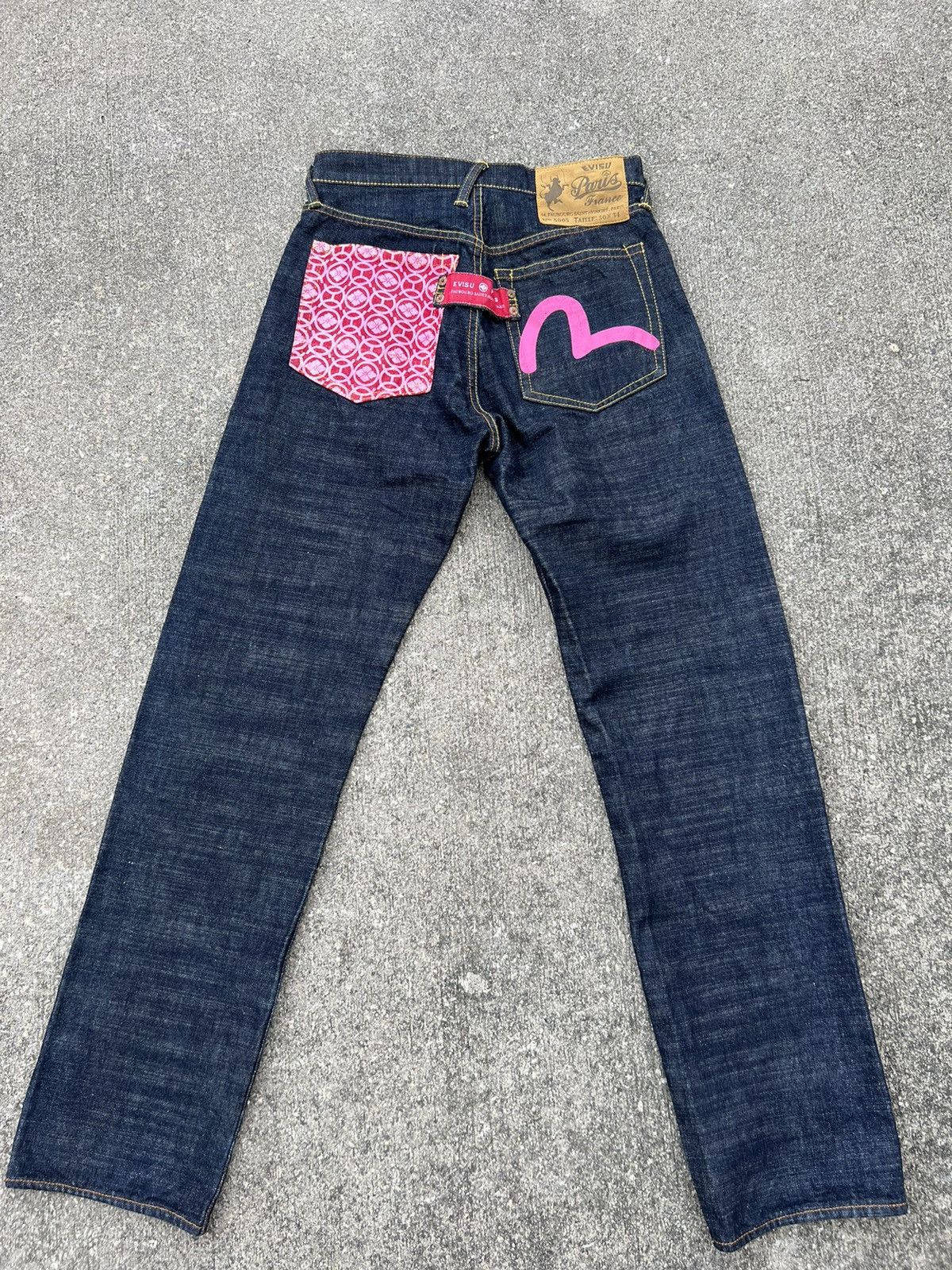 Evisu Vintage Evisu Paris Blue Denim Redline Selvedge Jeans Size US 30 / EU 46 - 25 Thumbnail