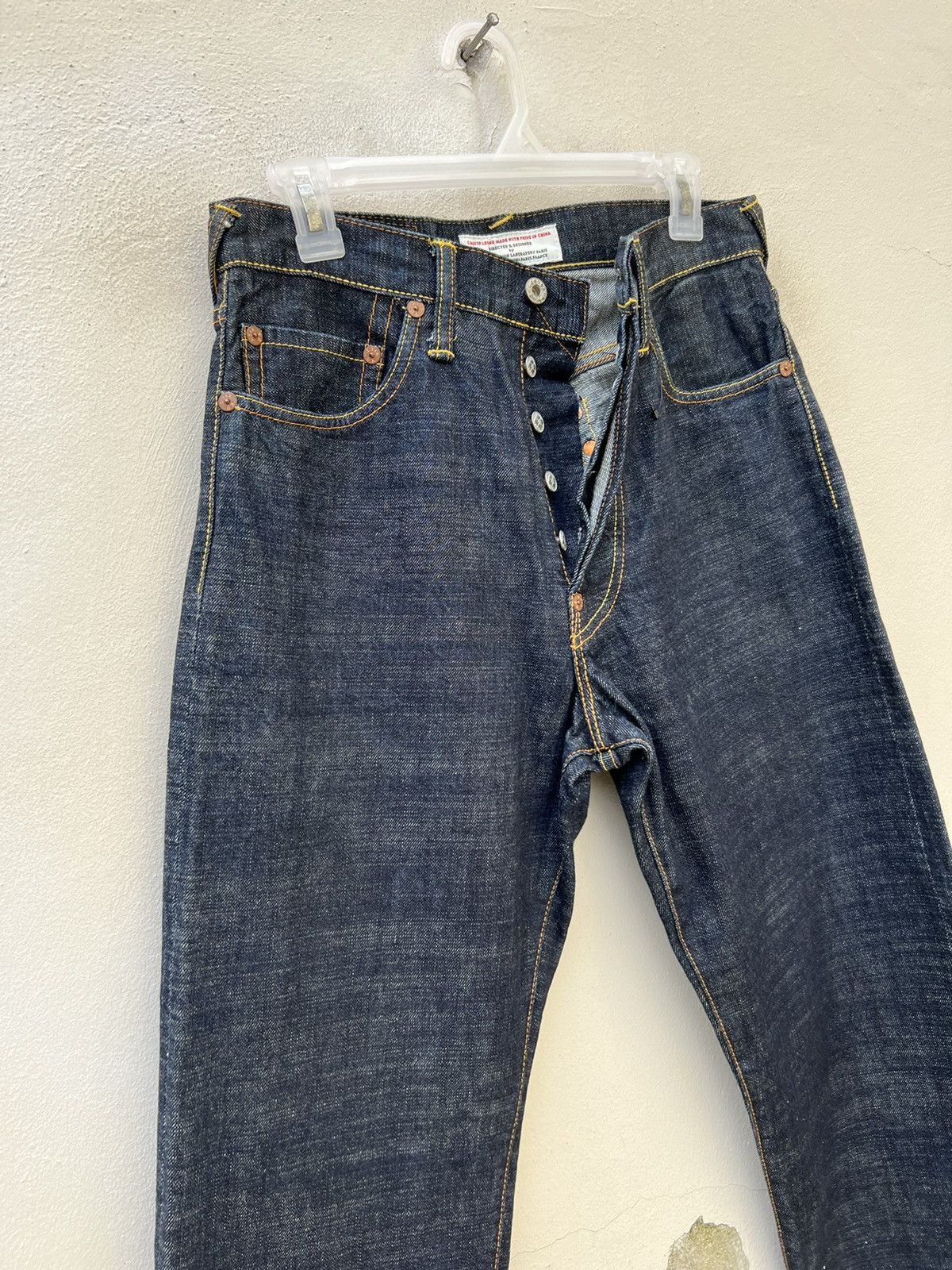 Evisu Vintage Evisu Paris Blue Denim Redline Selvedge Jeans Size US 30 / EU 46 - 10 Thumbnail
