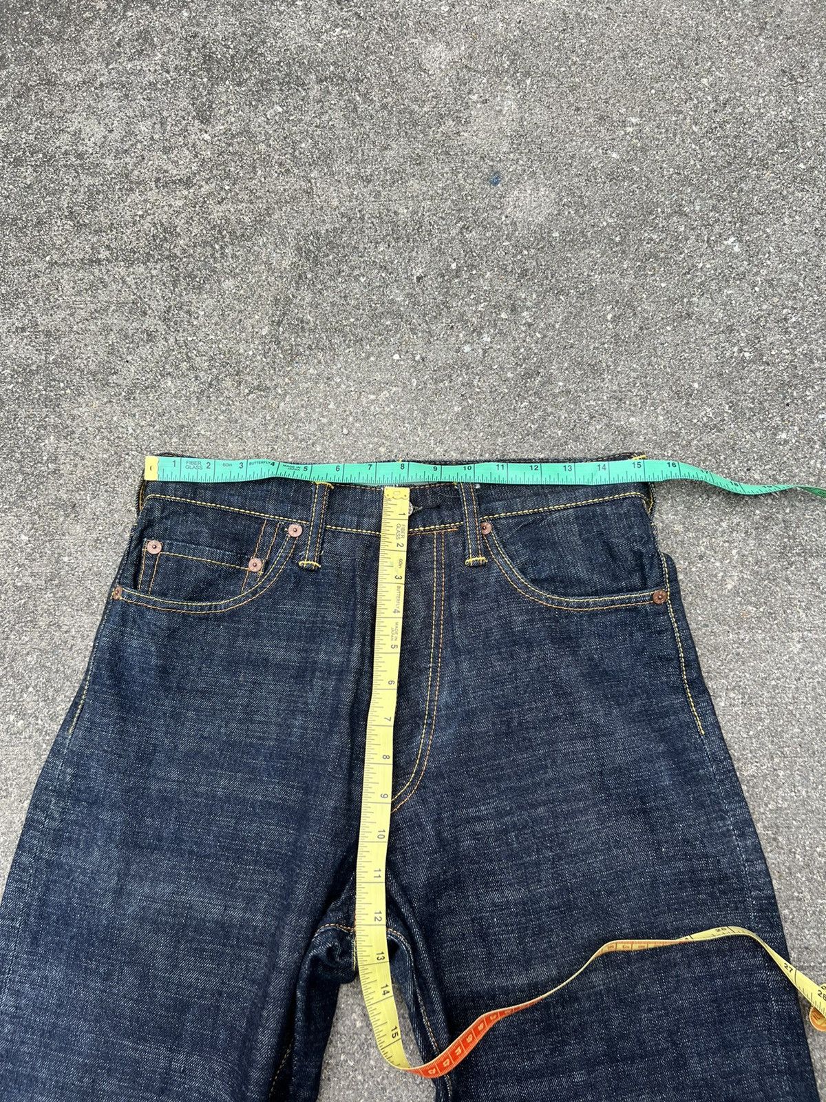 Evisu Vintage Evisu Paris Blue Denim Redline Selvedge Jeans Size US 30 / EU 46 - 22 Thumbnail