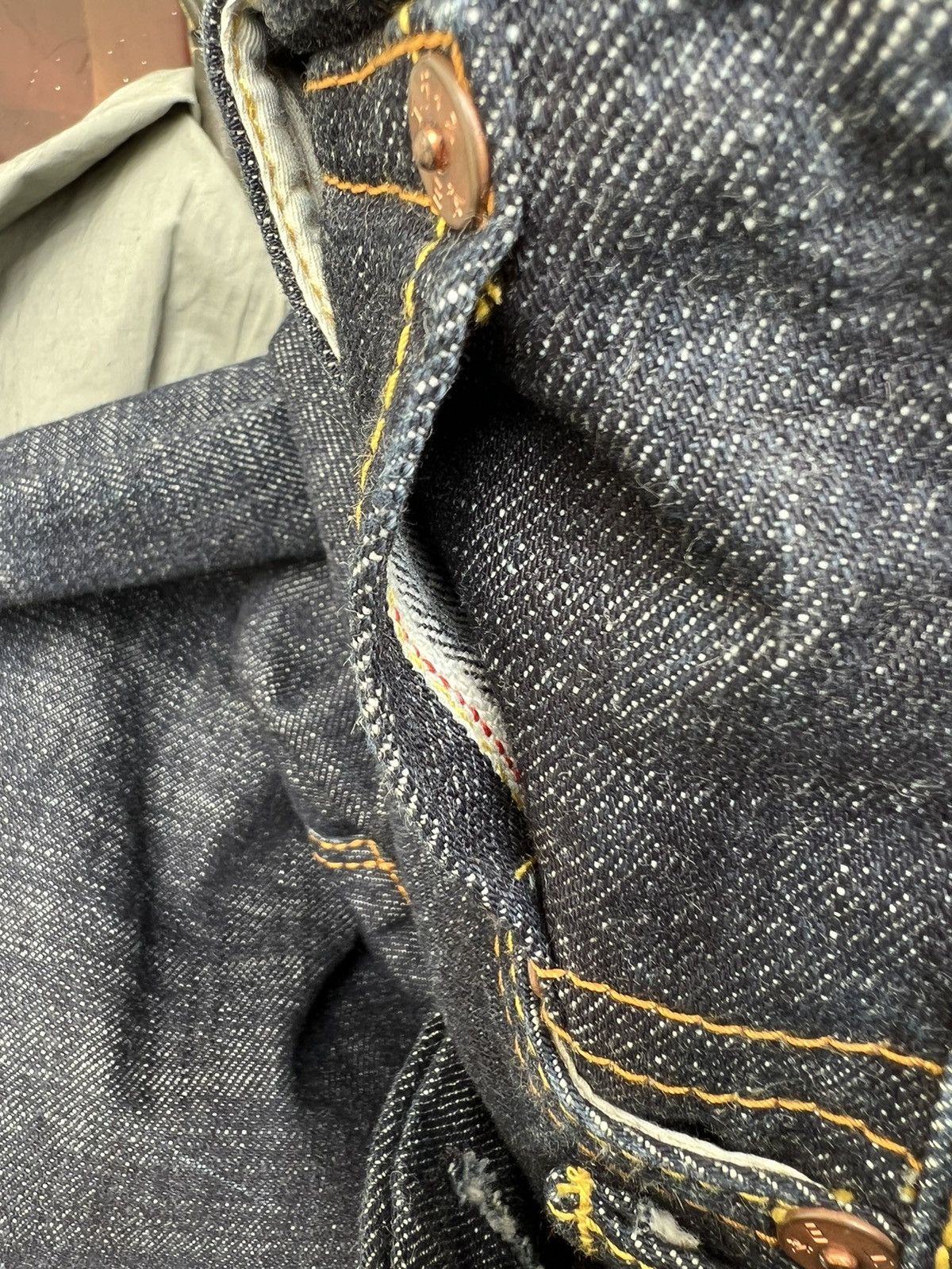 Evisu Vintage Evisu Paris Blue Denim Redline Selvedge Jeans Size US 30 / EU 46 - 17 Thumbnail