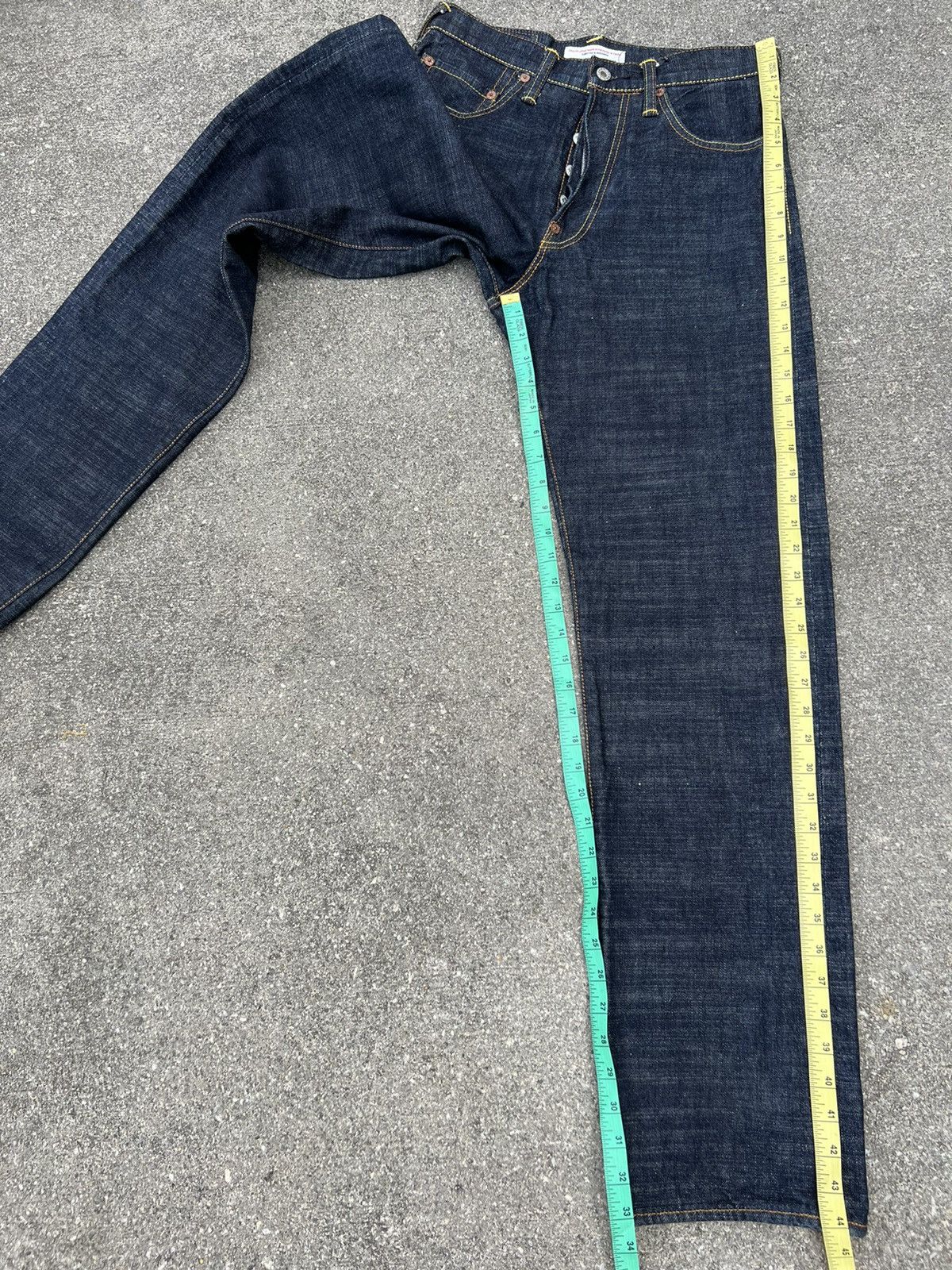 Evisu Vintage Evisu Paris Blue Denim Redline Selvedge Jeans Size US 30 / EU 46 - 24 Thumbnail