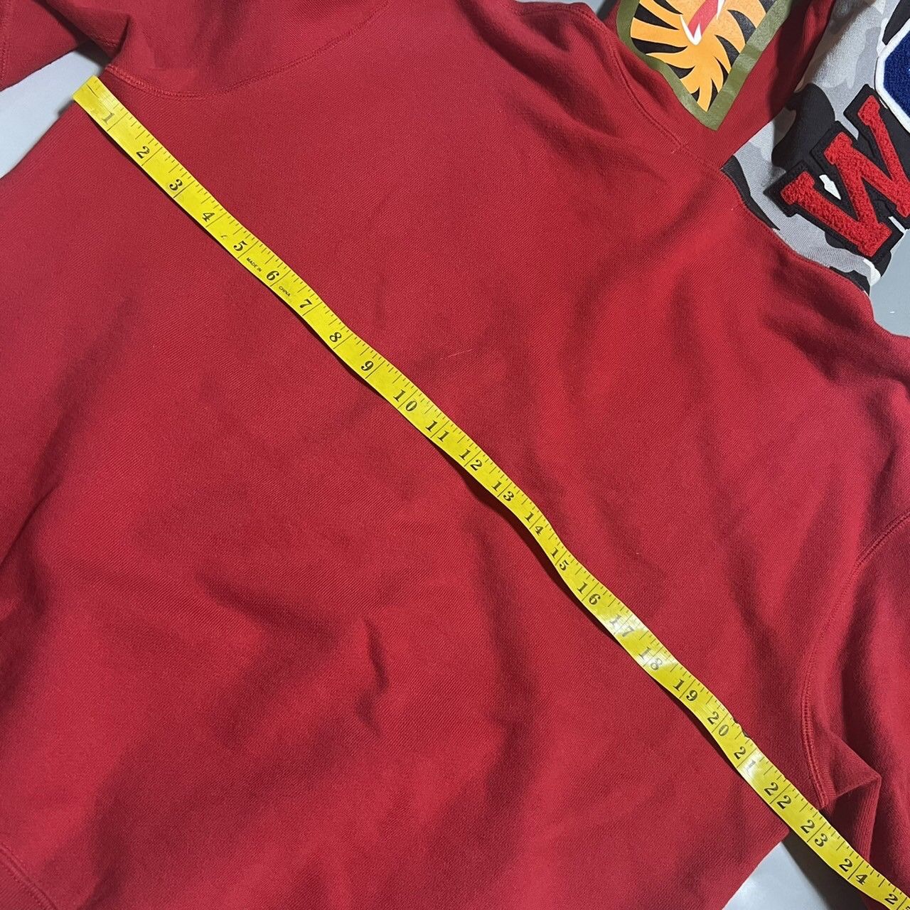 Bape BAPE shark full zip hoodie Red/gray camo Size US M / EU 48-50 / 2 - 6 Thumbnail