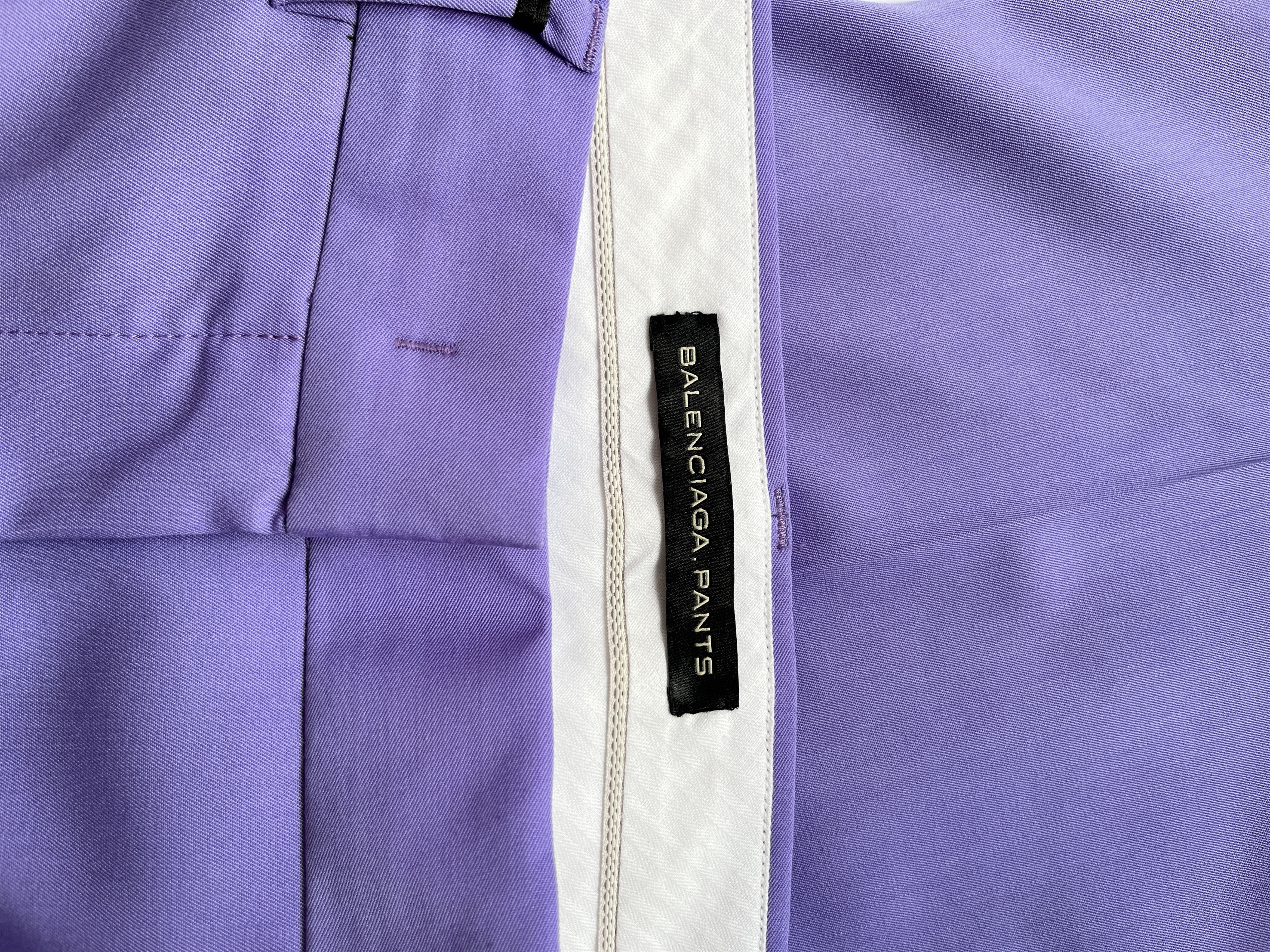 Balenciaga ⚡️QUICK SALE⚡️Balenciaga Sample Lilac Pants Trousers Size US 29 - 3 Thumbnail