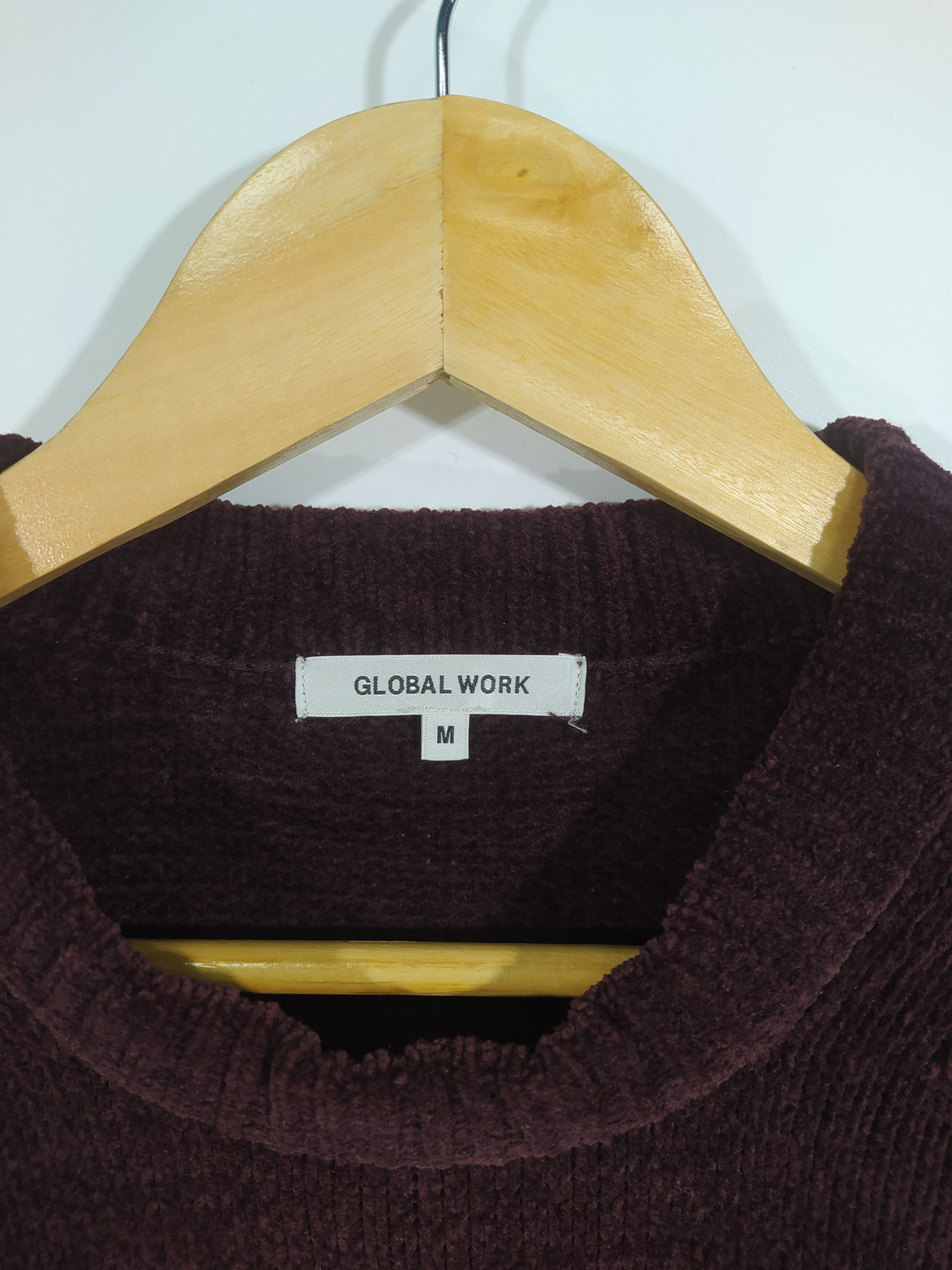 Global Work × Homespun Knitwear × Japanese Brand Global Work dark Maroon Size US M / EU 48-50 / 2 - 5 Thumbnail