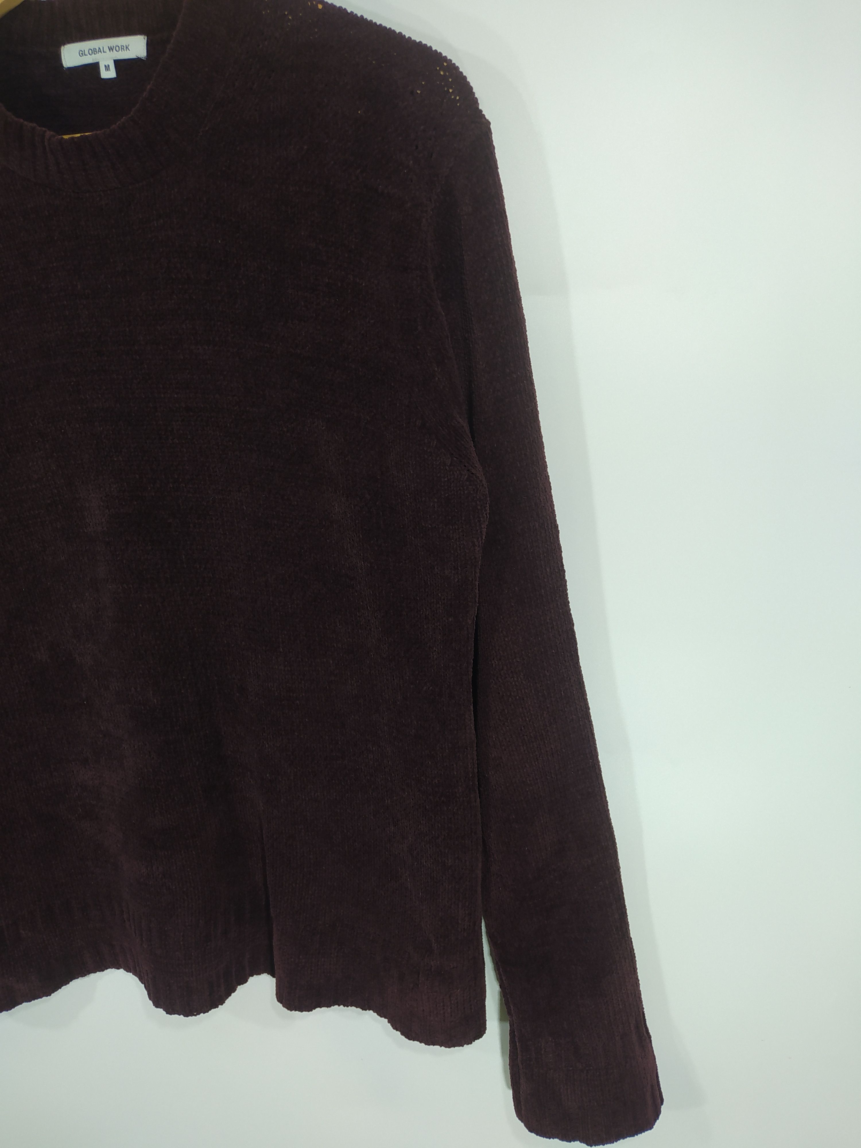 Global Work × Homespun Knitwear × Japanese Brand Global Work dark Maroon Size US M / EU 48-50 / 2 - 2 Thumbnail