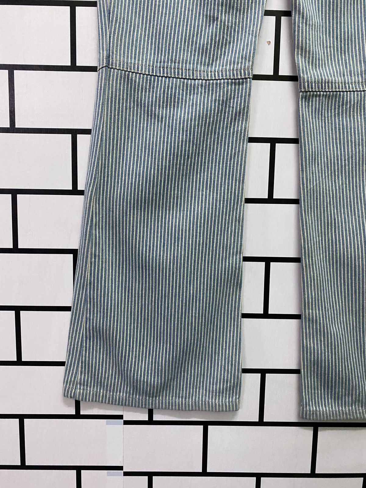 Designer × Marc Jacobs × Marc by Marc Jacobs MARC JACOBS Stripes Blue White Reconstructed Flared Pants Size US 29 - 13 Thumbnail