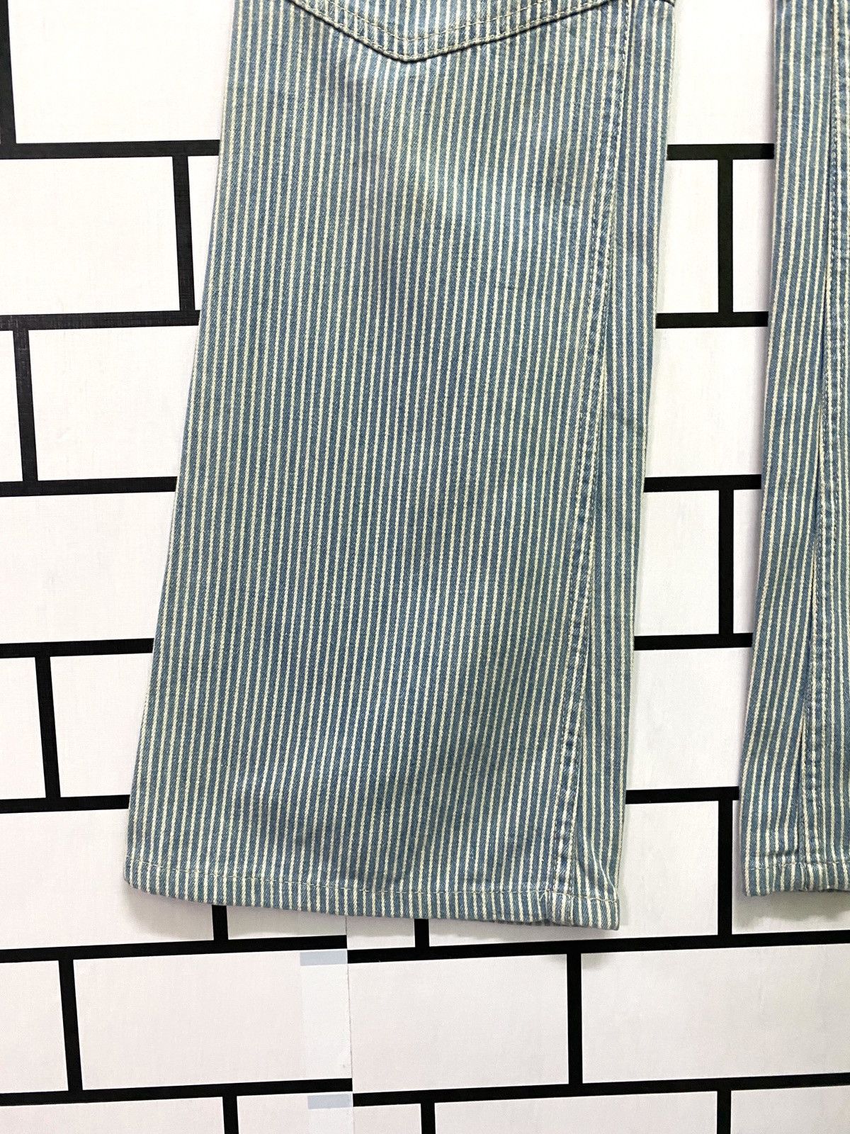 Designer × Marc Jacobs × Marc by Marc Jacobs MARC JACOBS Stripes Blue White Reconstructed Flared Pants Size US 29 - 8 Thumbnail