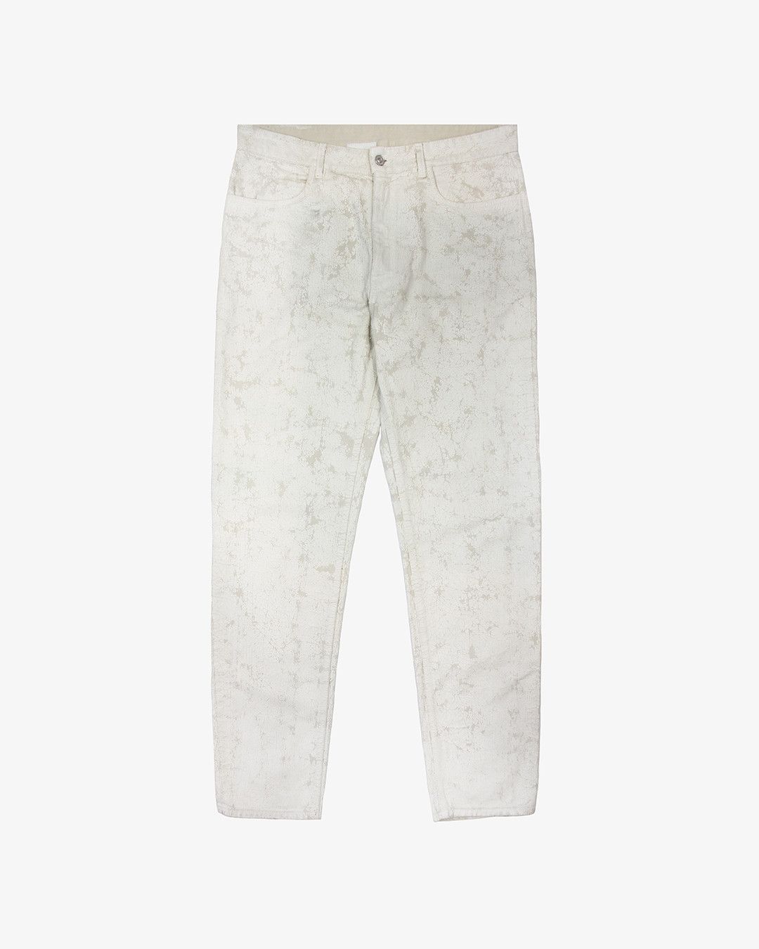 image of Givenchy Matthew Williams Painted Denim in White, Men's (Size 34)