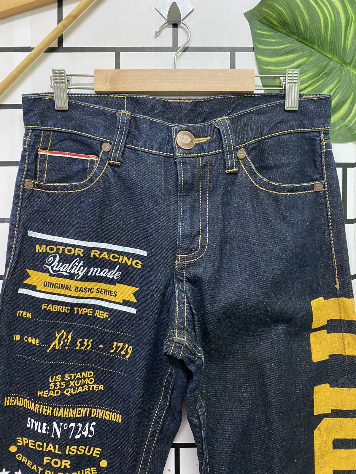 Hysteric Glamour Japanese CO & LU Selvedge Motor Racing Denim Size US 30 / EU 46 - 3 Thumbnail