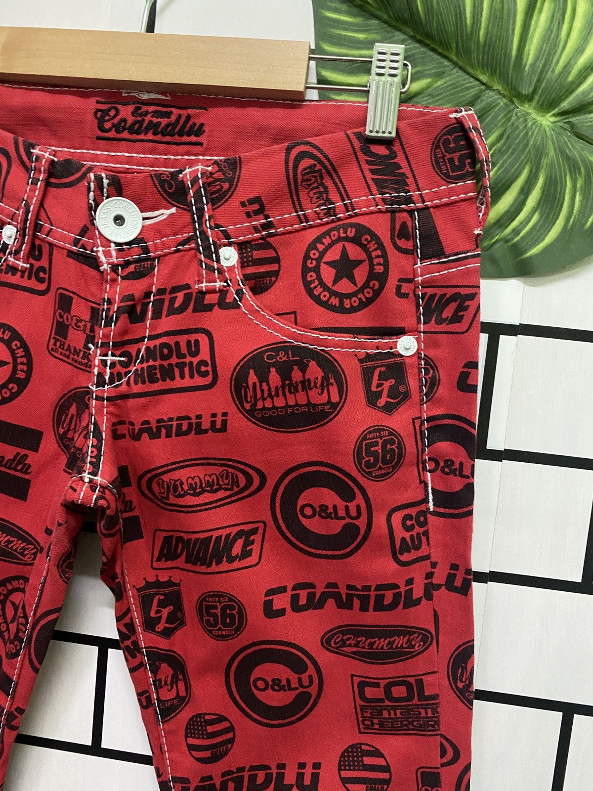 Japanese Brand Rare CO AND LU Full Print Hysteric Style Lowrises Pants Size US 29 - 4 Thumbnail