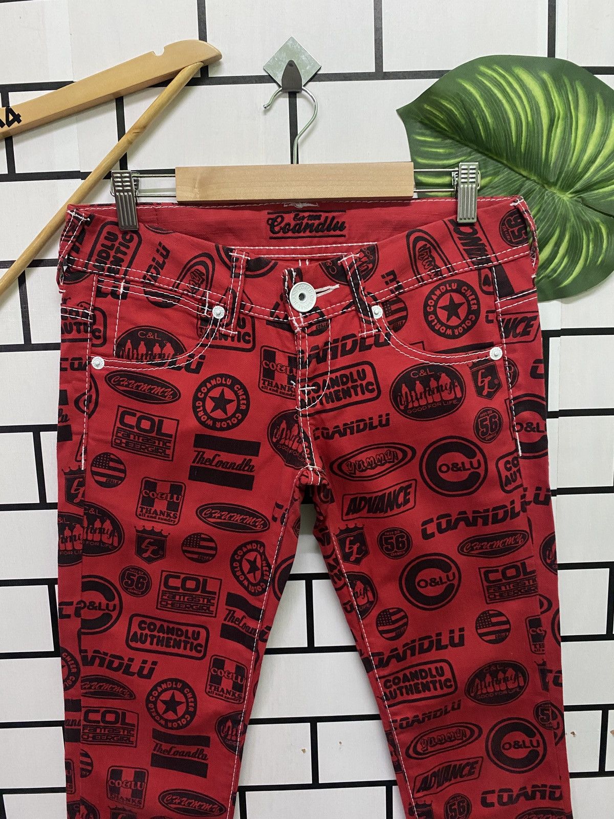 Japanese Brand Rare CO AND LU Full Print Hysteric Style Lowrises Pants Size US 29 - 9 Thumbnail