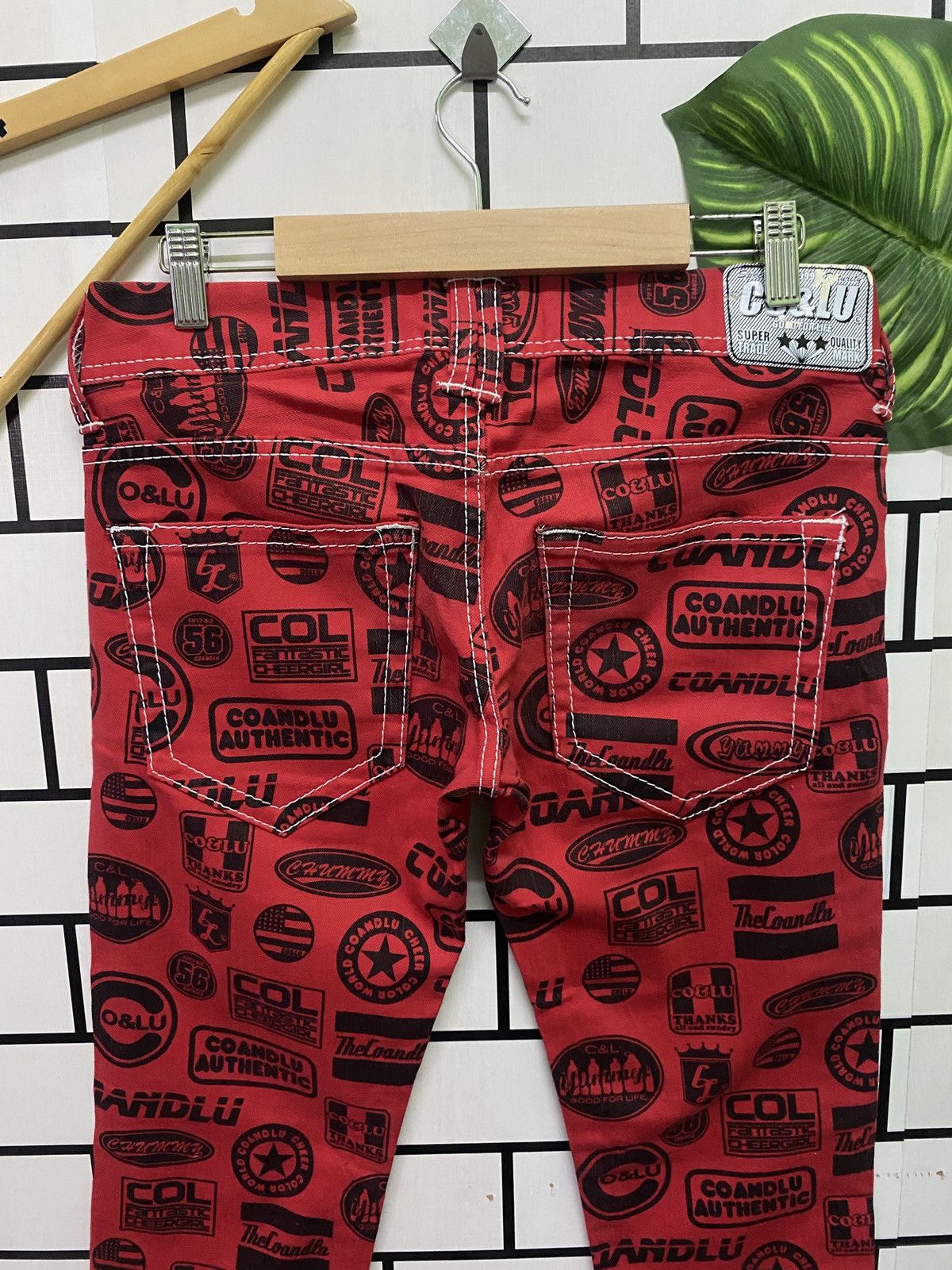 Japanese Brand Rare CO AND LU Full Print Hysteric Style Lowrises Pants Size US 29 - 11 Thumbnail
