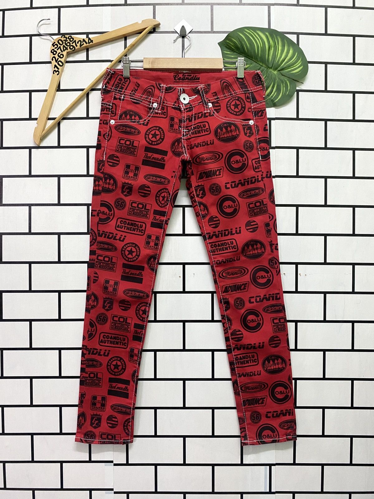 Japanese Brand Rare CO AND LU Full Print Hysteric Style Lowrises Pants Size US 29 - 1 Thumbnail
