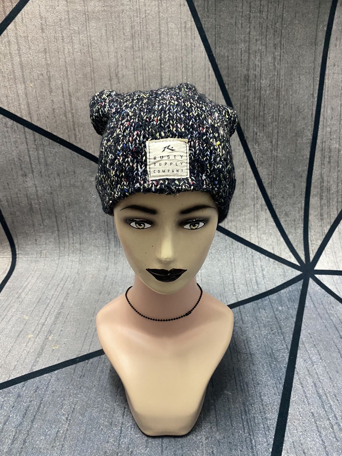 Rusty Japanese Brand RUSTY Multicolour Beanie Hat Size ONE SIZE - 1 Thumbnail