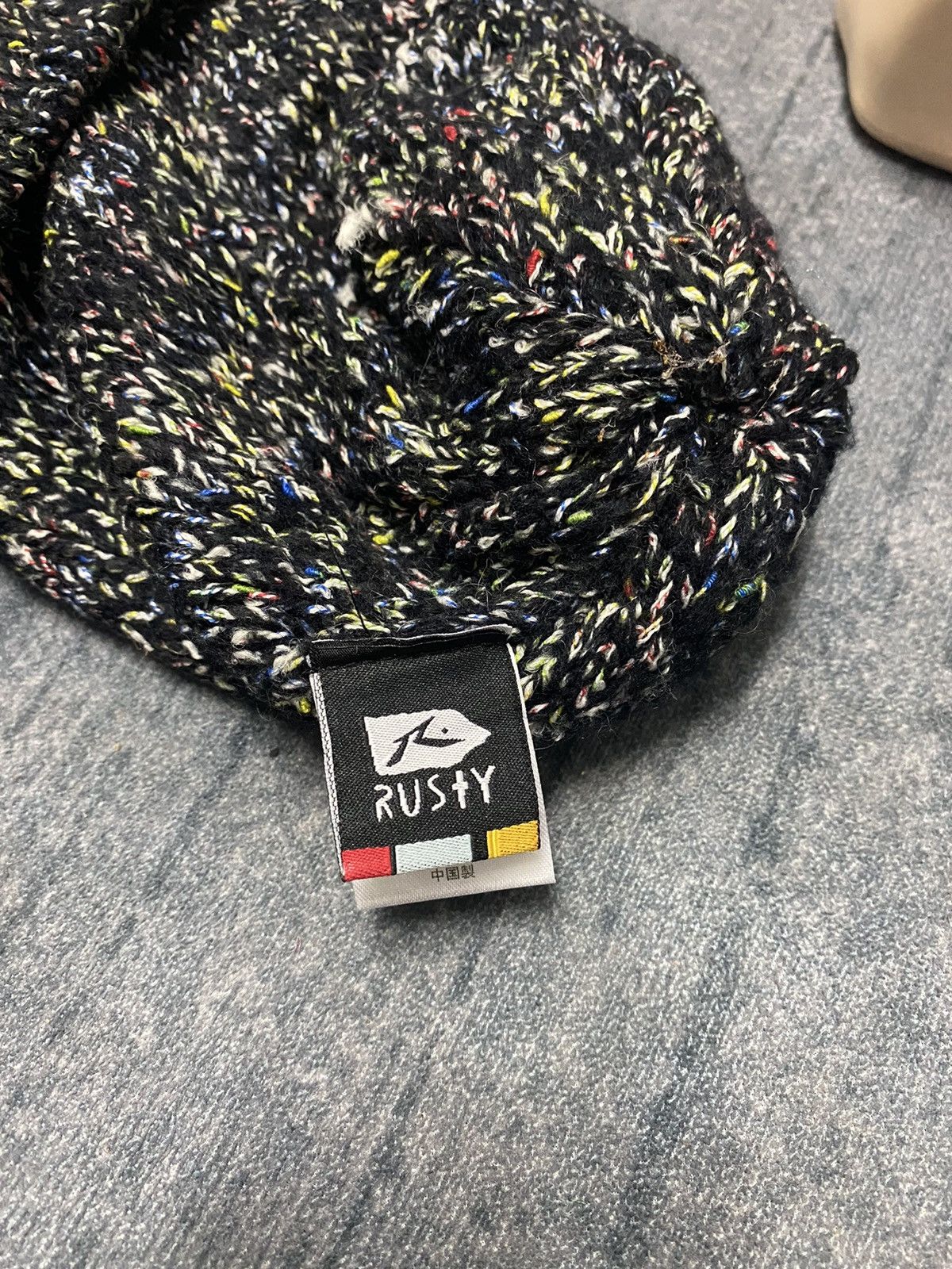 Rusty Japanese Brand RUSTY Multicolour Beanie Hat Size ONE SIZE - 5 Thumbnail