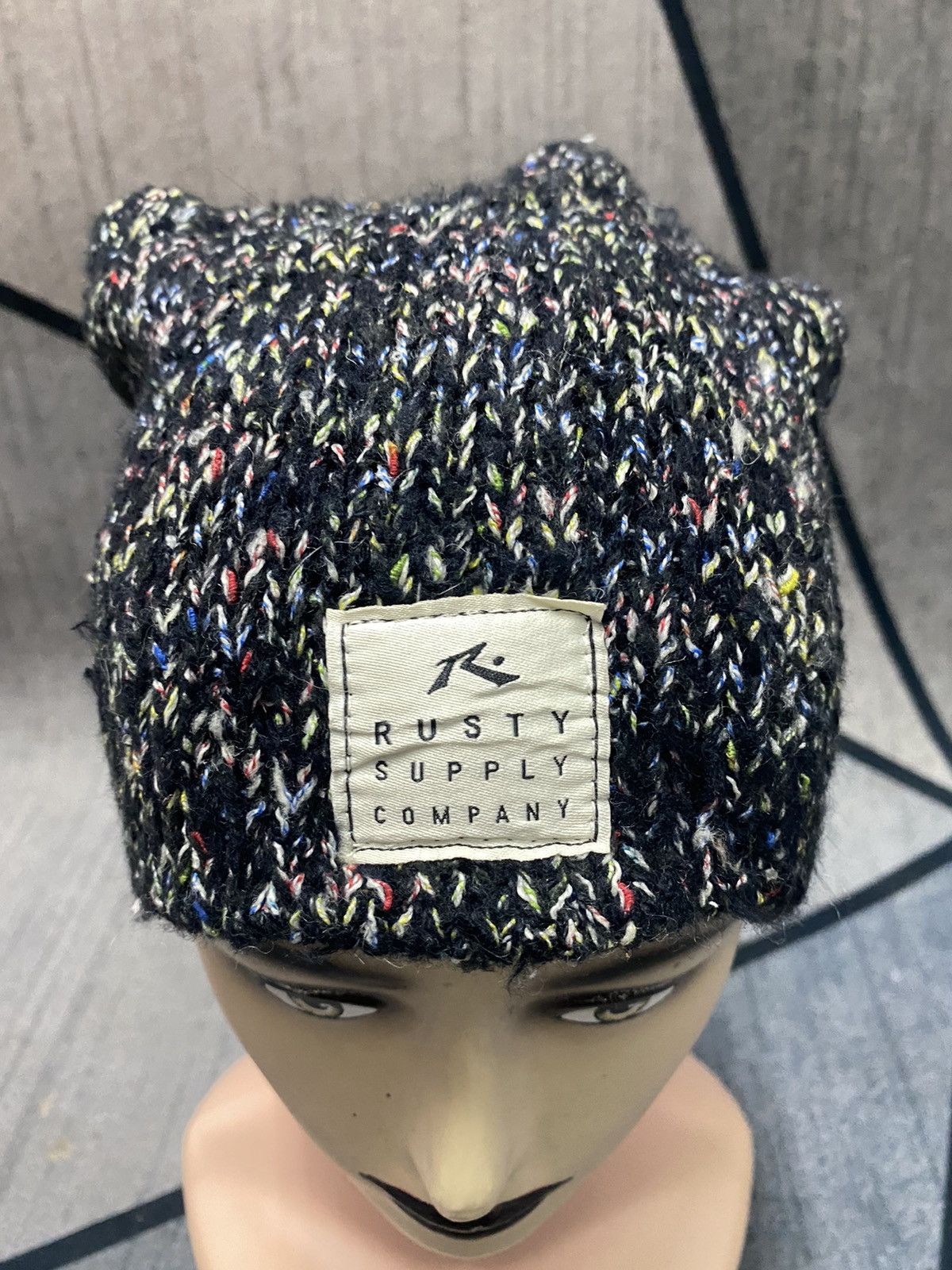 Rusty Japanese Brand RUSTY Multicolour Beanie Hat Size ONE SIZE - 2 Thumbnail