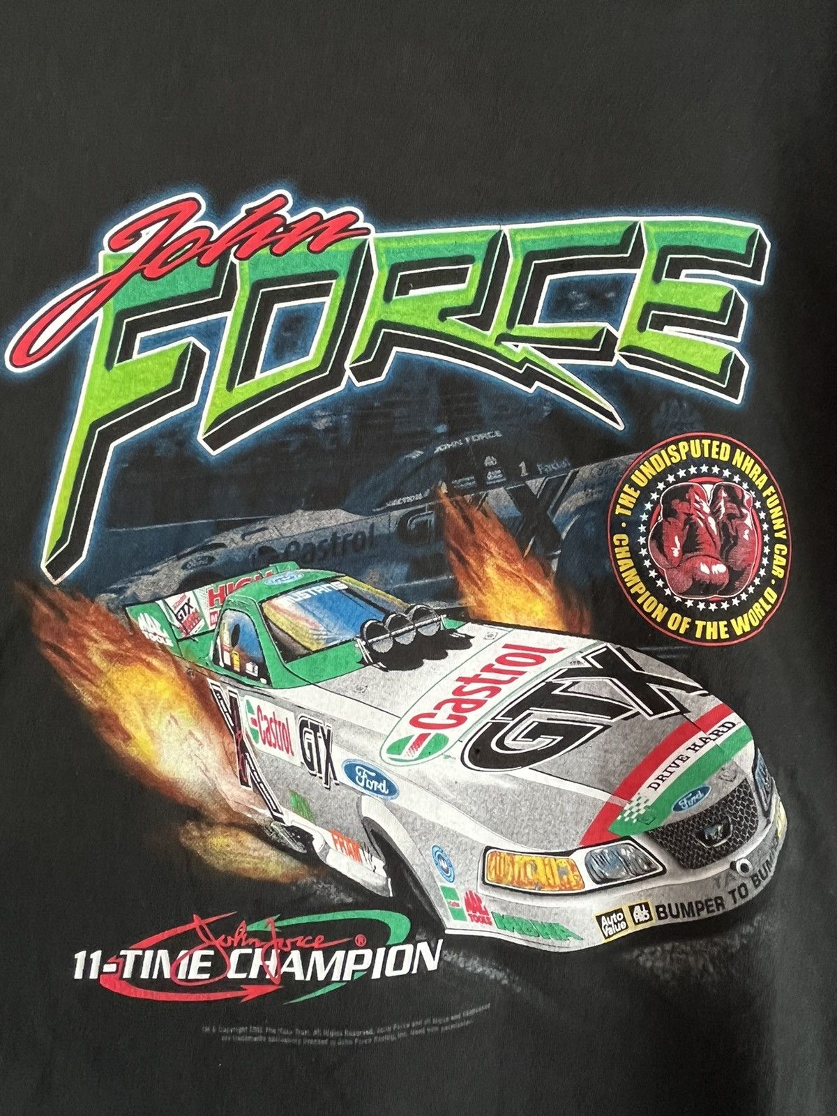 Vintage John force ft55 Size US XL / EU 56 / 4 - 2 Thumbnail