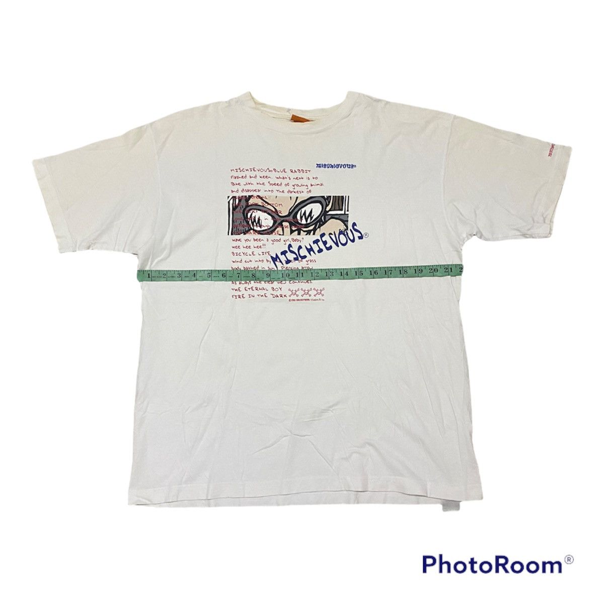 Japanese Brand × Vintage Vintage Mischievous White Tee Size US L / EU 52-54 / 3 - 7 Thumbnail