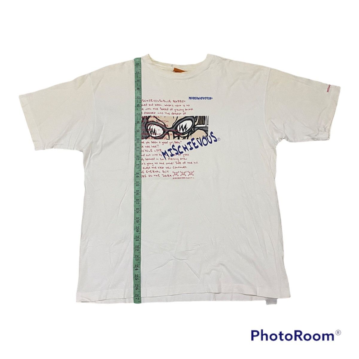 Japanese Brand × Vintage Vintage Mischievous White Tee Size US L / EU 52-54 / 3 - 8 Thumbnail