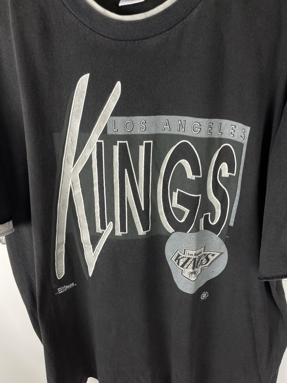 Salem Sportswear × Vintage Salem Sportswear 1991 Los Angeles Kings vintage NHL tee Size US XL / EU 56 / 4 - 11 Thumbnail