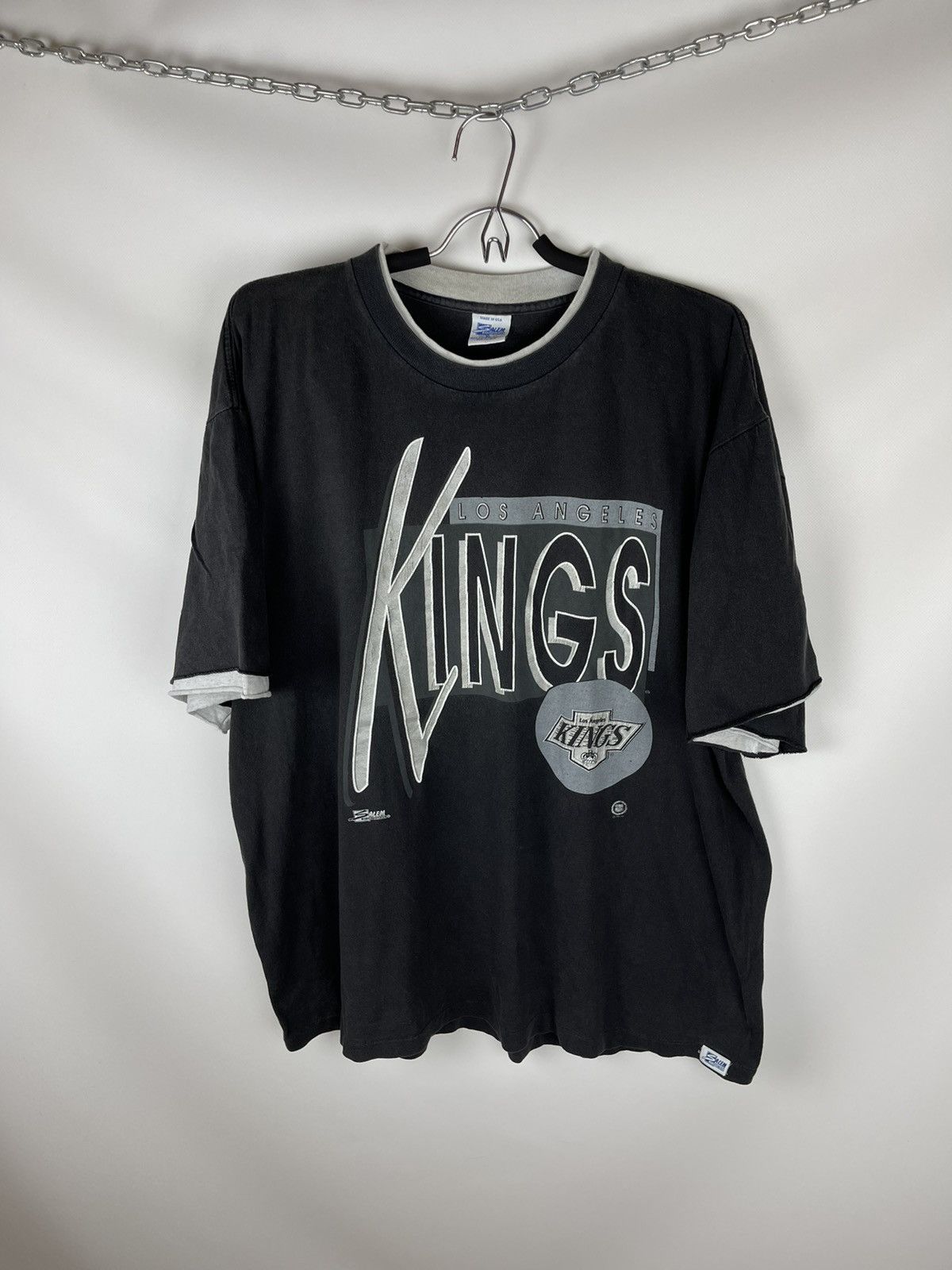 Salem Sportswear × Vintage Salem Sportswear 1991 Los Angeles Kings vintage NHL tee Size US XL / EU 56 / 4 - 1 Thumbnail