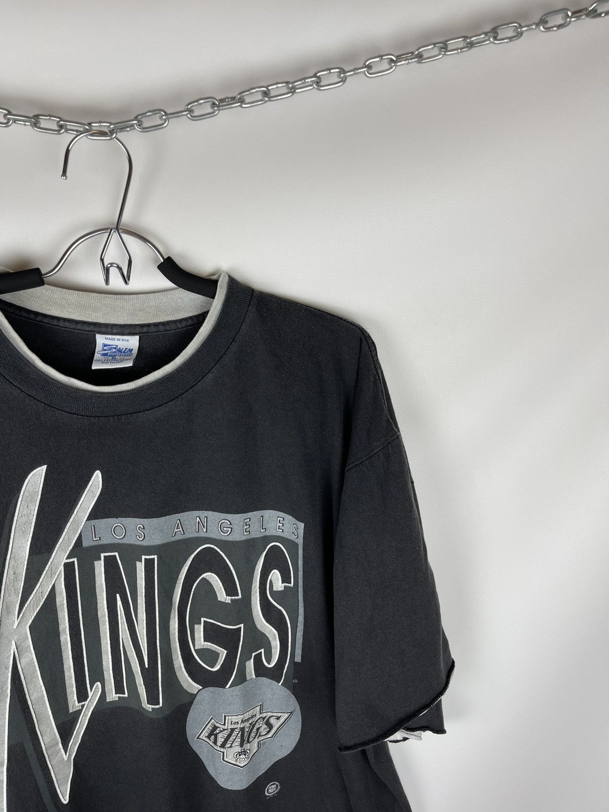 Salem Sportswear × Vintage Salem Sportswear 1991 Los Angeles Kings vintage NHL tee Size US XL / EU 56 / 4 - 3 Thumbnail