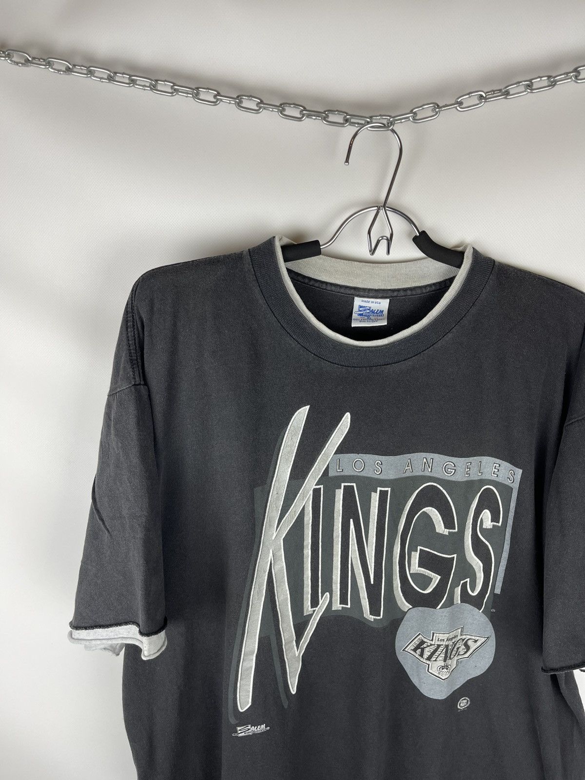 Salem Sportswear × Vintage Salem Sportswear 1991 Los Angeles Kings vintage NHL tee Size US XL / EU 56 / 4 - 5 Thumbnail