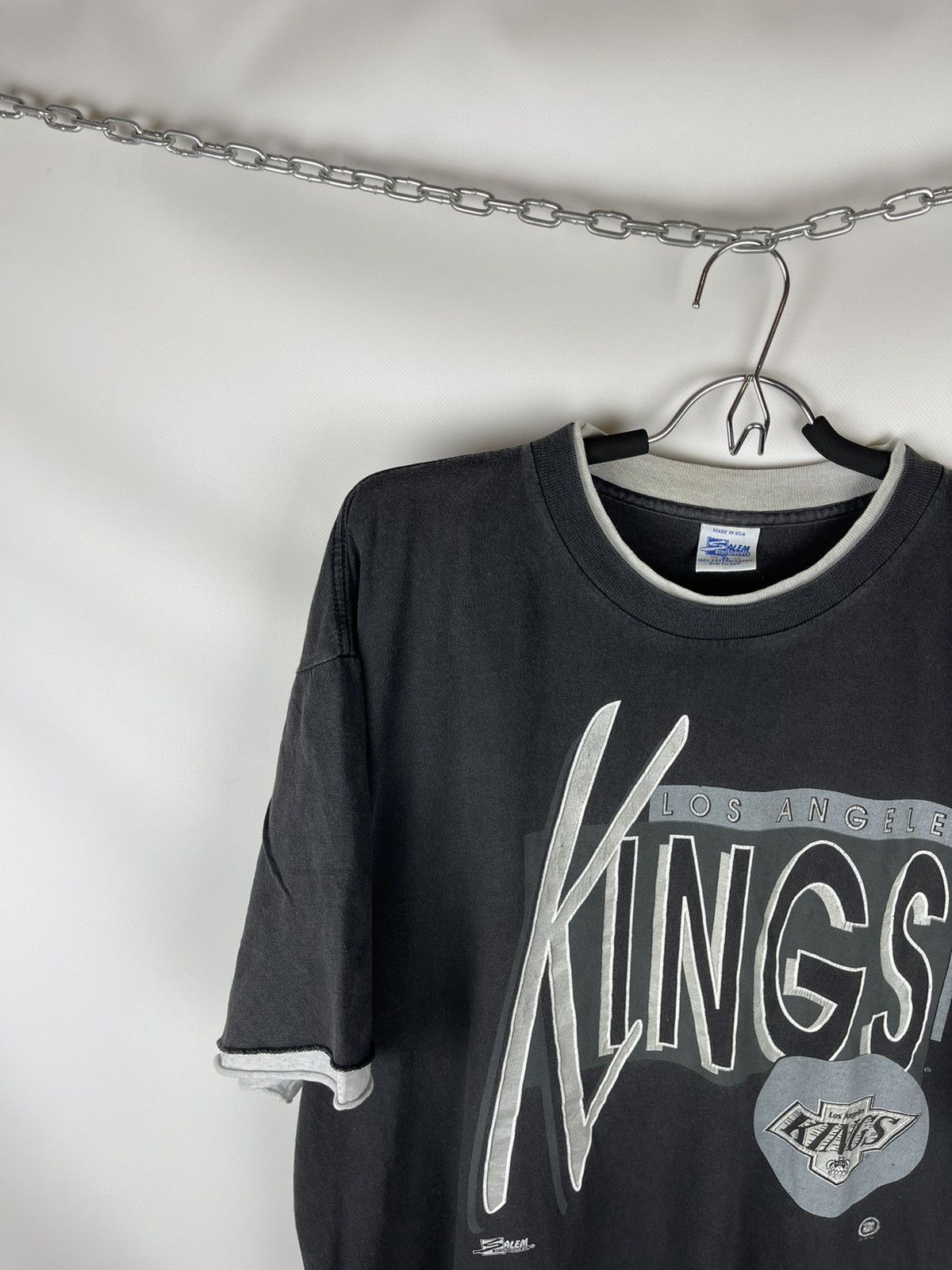 Salem Sportswear × Vintage Salem Sportswear 1991 Los Angeles Kings vintage NHL tee Size US XL / EU 56 / 4 - 2 Thumbnail