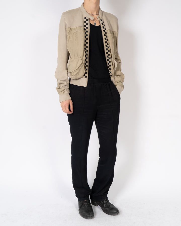 Haider Ackermann FW19 Beige Embroidered Cropped Bomber Size US S / EU 44-46 / 1 - 4 Thumbnail