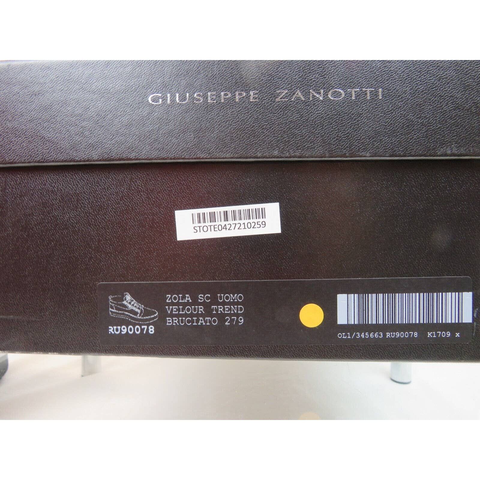 Giuseppe Zanotti ZOLA BROWN SUEDE ZIP PLATFORM LACE SNEAKERS 43 US 10 ITALY Size US 10 / EU 43 - 9 Thumbnail