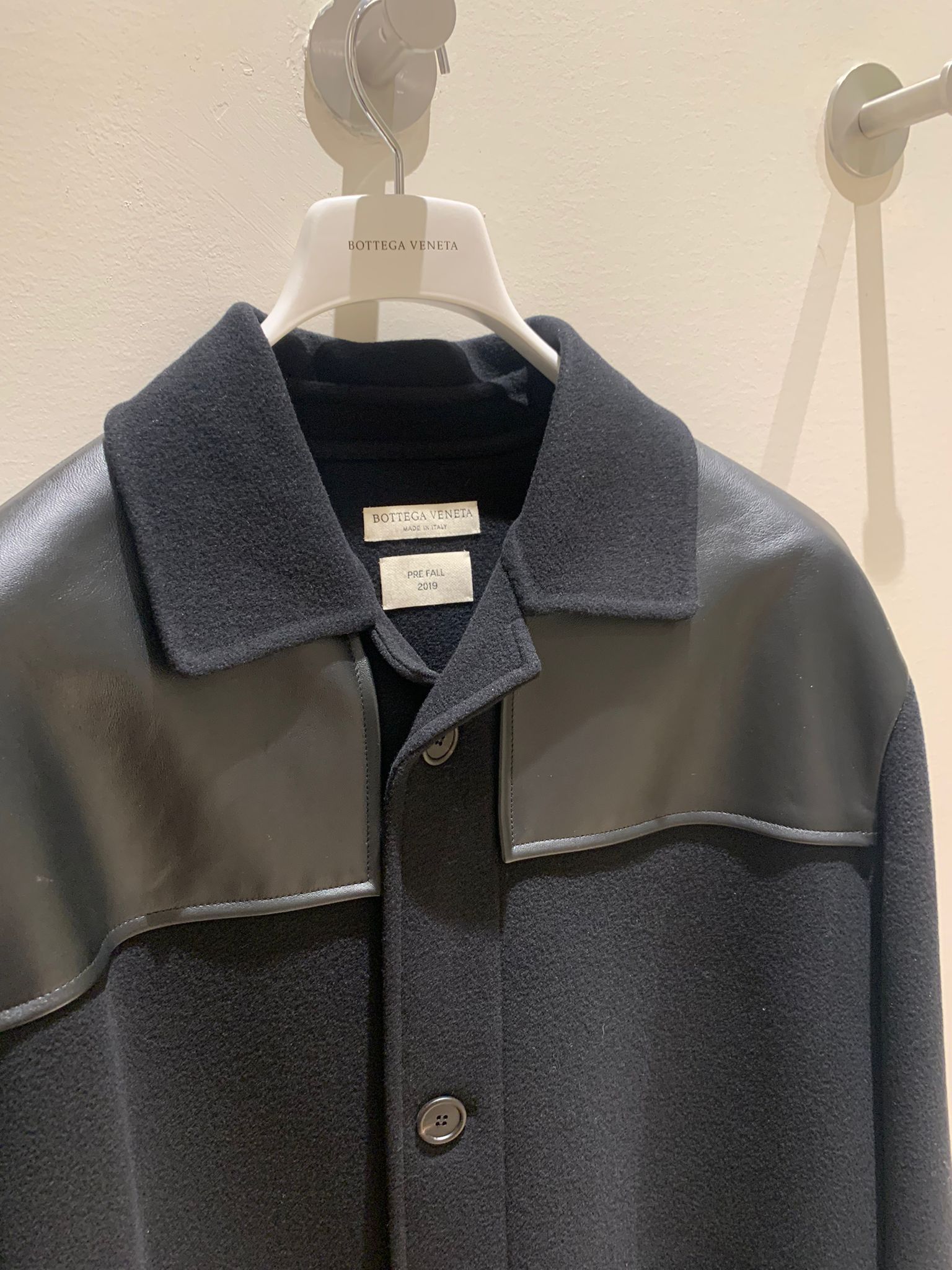 Bottega Veneta Coat in Double Wool & Heavy Nappa in Black Size US M / EU 48-50 / 2 - 7 Thumbnail