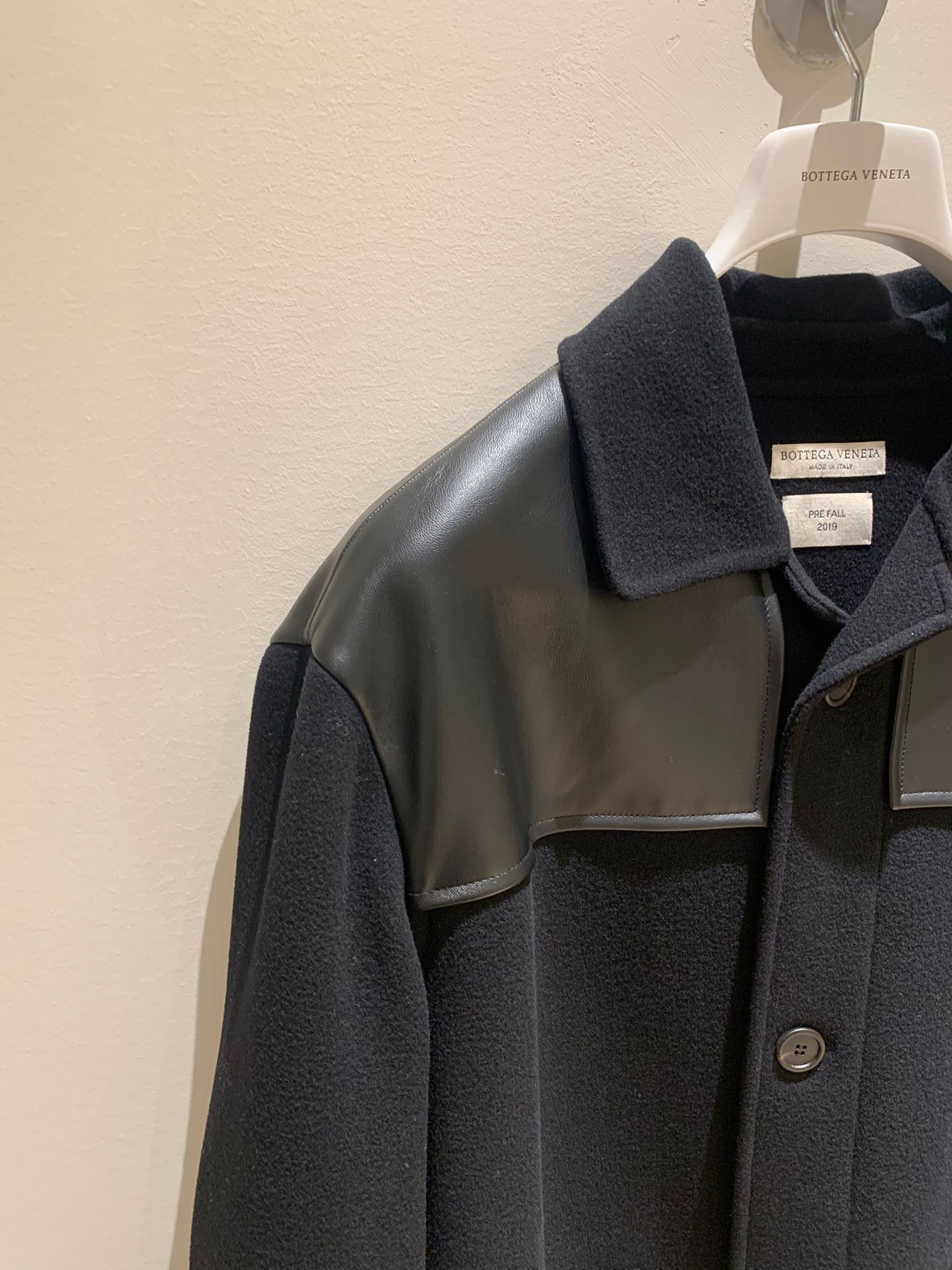Bottega Veneta Coat in Double Wool & Heavy Nappa in Black Size US M / EU 48-50 / 2 - 6 Thumbnail