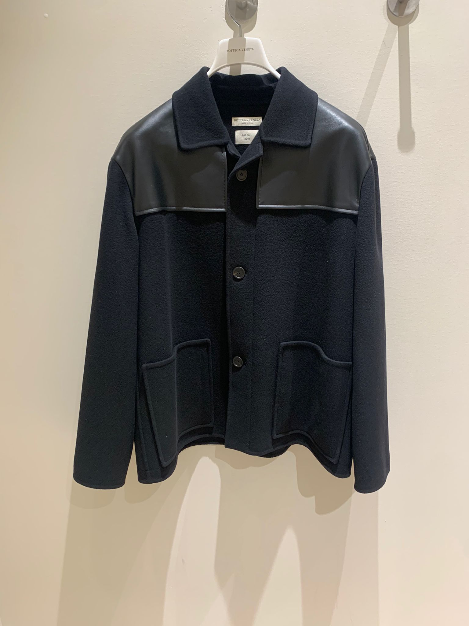 Bottega Veneta Coat in Double Wool & Heavy Nappa in Black Size US M / EU 48-50 / 2 - 3 Thumbnail