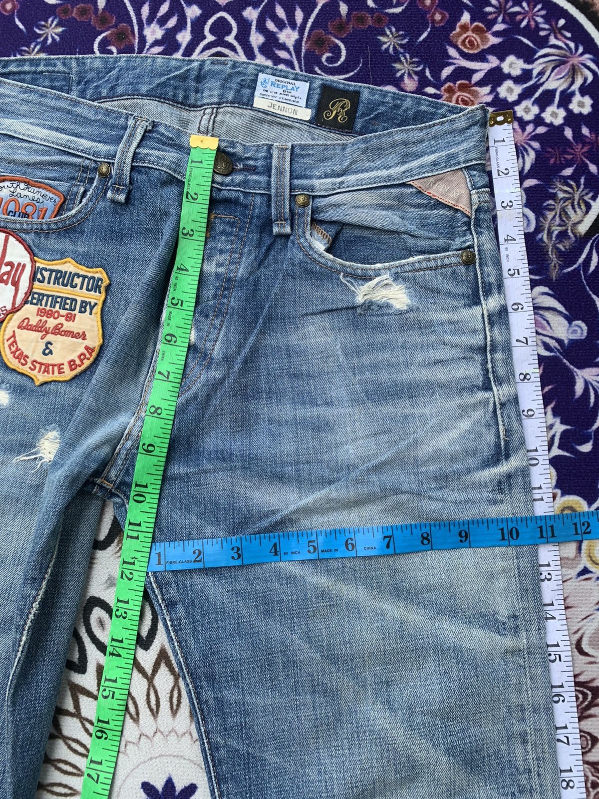 Replay Replay Distressed Denim Size US 33 - 12 Thumbnail