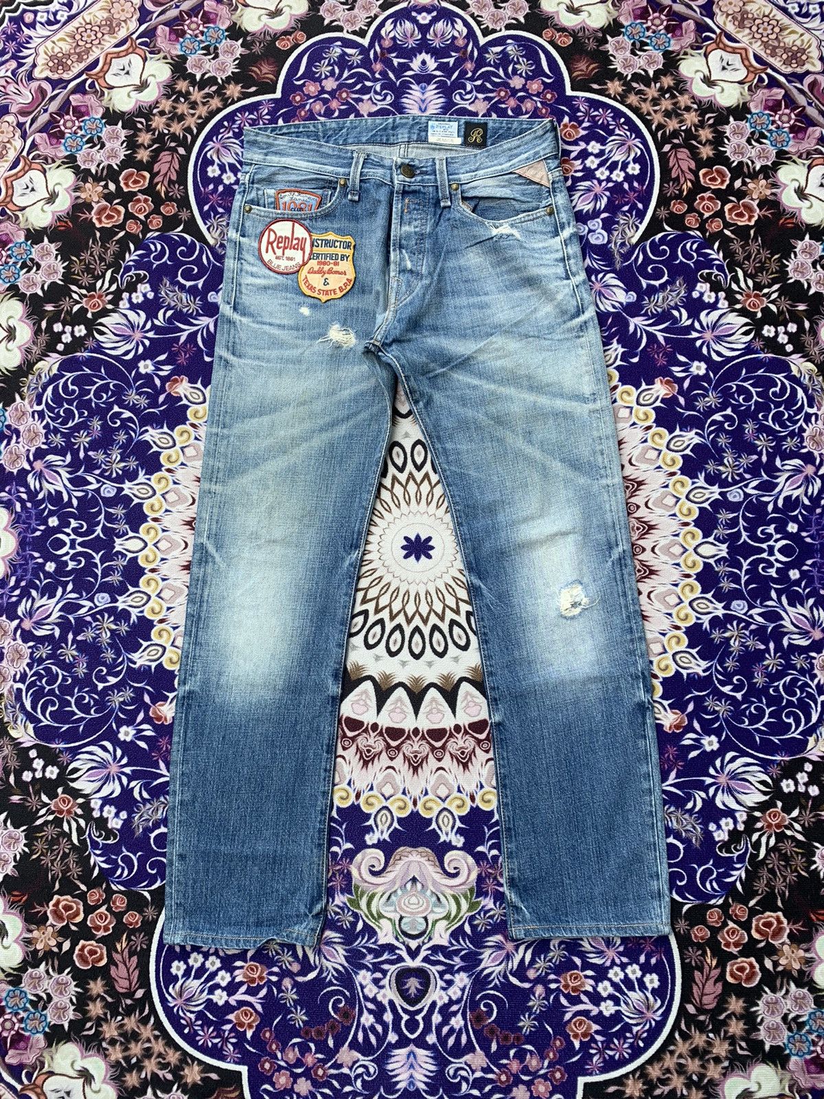 Replay Replay Distressed Denim Size US 33 - 1 Thumbnail
