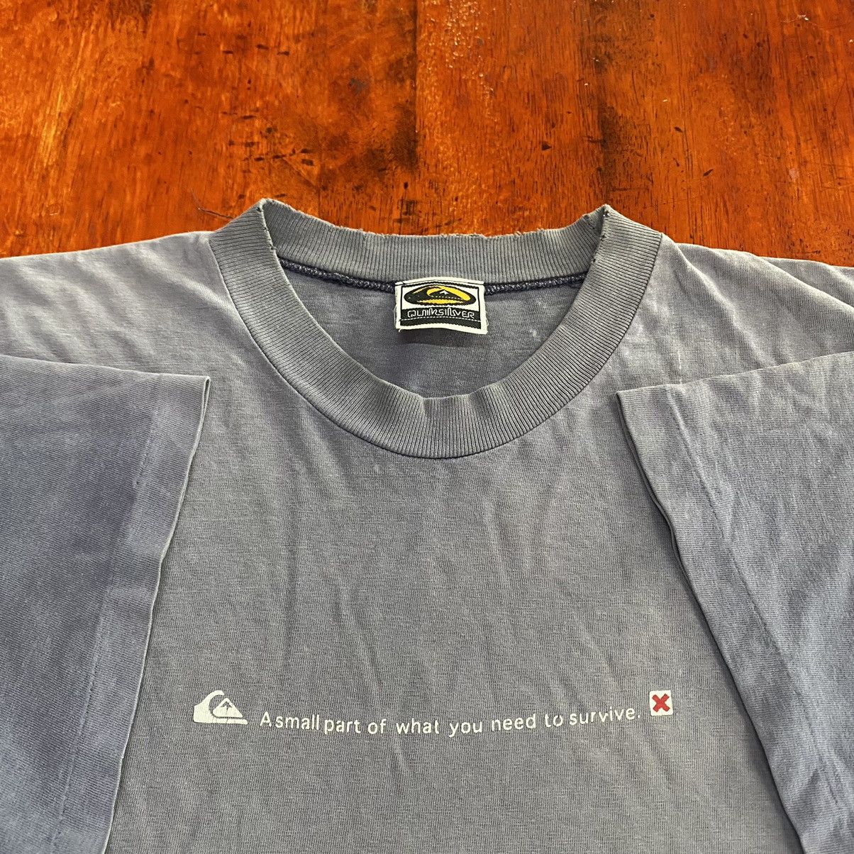 Quicksilver 1990s Quiksilver distressed skater tee Size US L / EU 52-54 / 3 - 3 Thumbnail