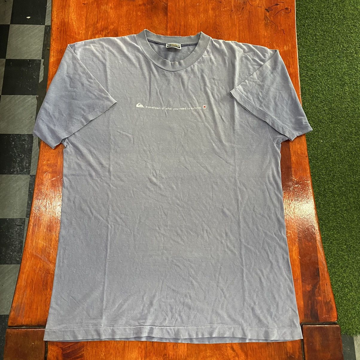 Quicksilver 1990s Quiksilver distressed skater tee Size US L / EU 52-54 / 3 - 4 Thumbnail
