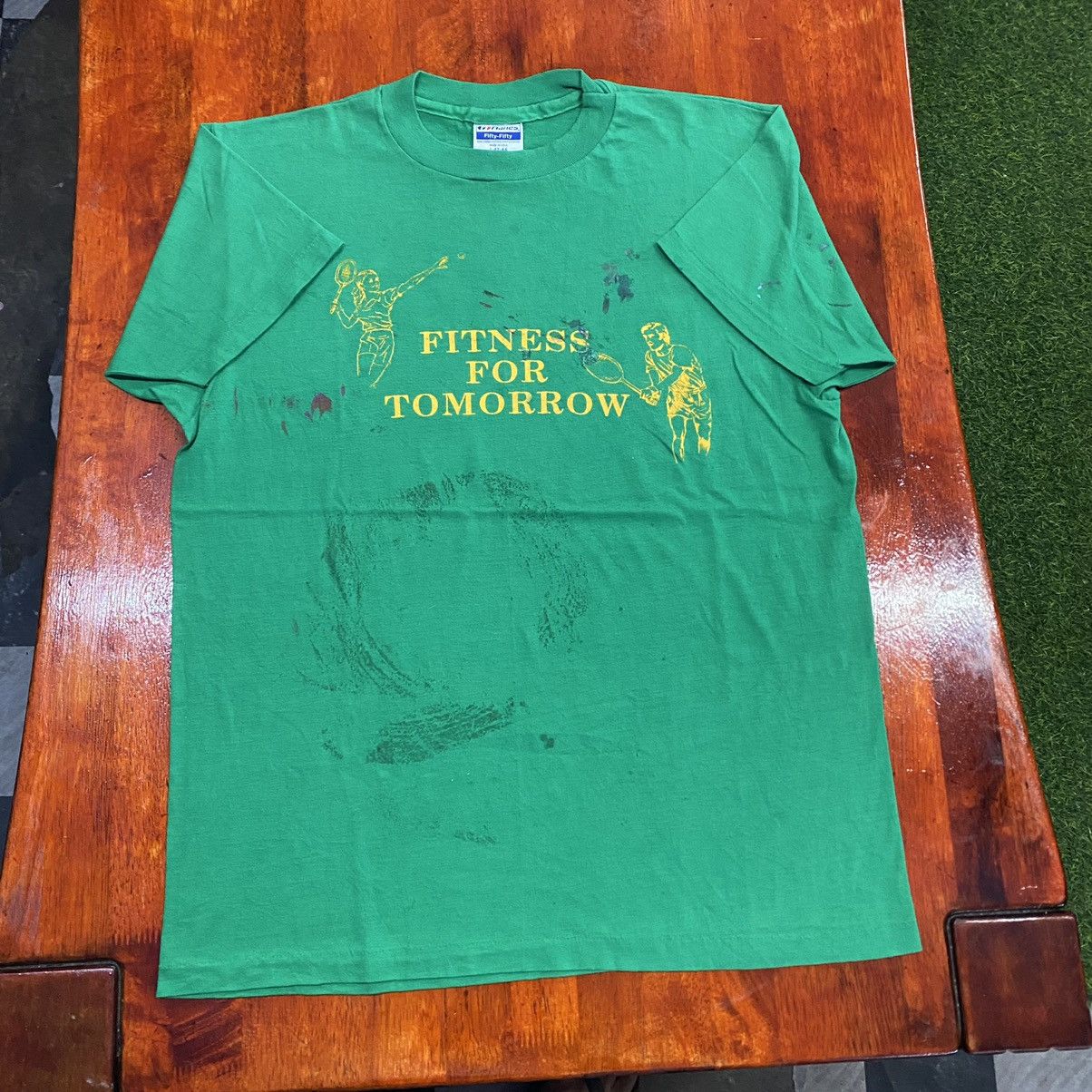 Vintage 1980s Painter Fitness For Tomorrow Size M / US 6-8 / IT 42-44 - 2 Thumbnail