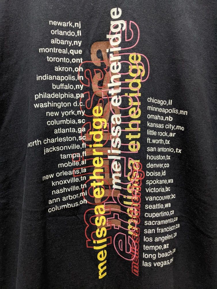 Band Tees × Rap Tees × Vintage Vintage Melissa Etheridge 1999 Breakdown US Tour T-Shirt Size US XL / EU 56 / 4 - 5 Thumbnail