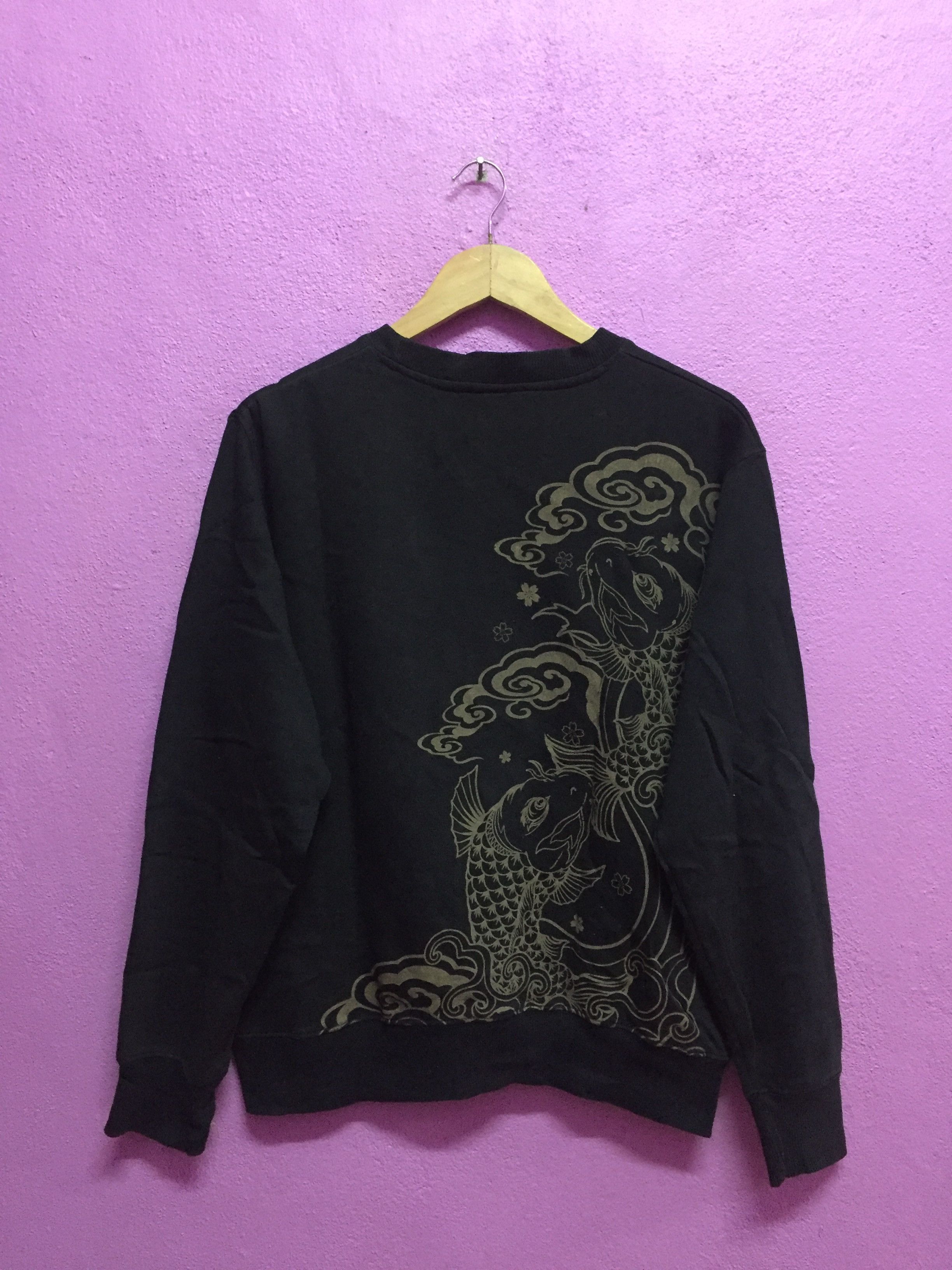 Japanese Brand Fish Koi Japanese Sukajan Sweatshirts Size M Size US M / EU 48-50 / 2 - 2 Thumbnail
