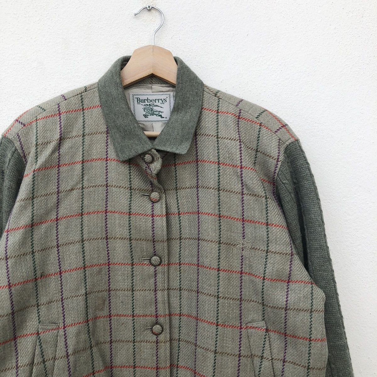 Burberry VINTAGE BURBERRYS JACKET TARTAN DESIGN Size US L / EU 52-54 / 3 - 5 Thumbnail