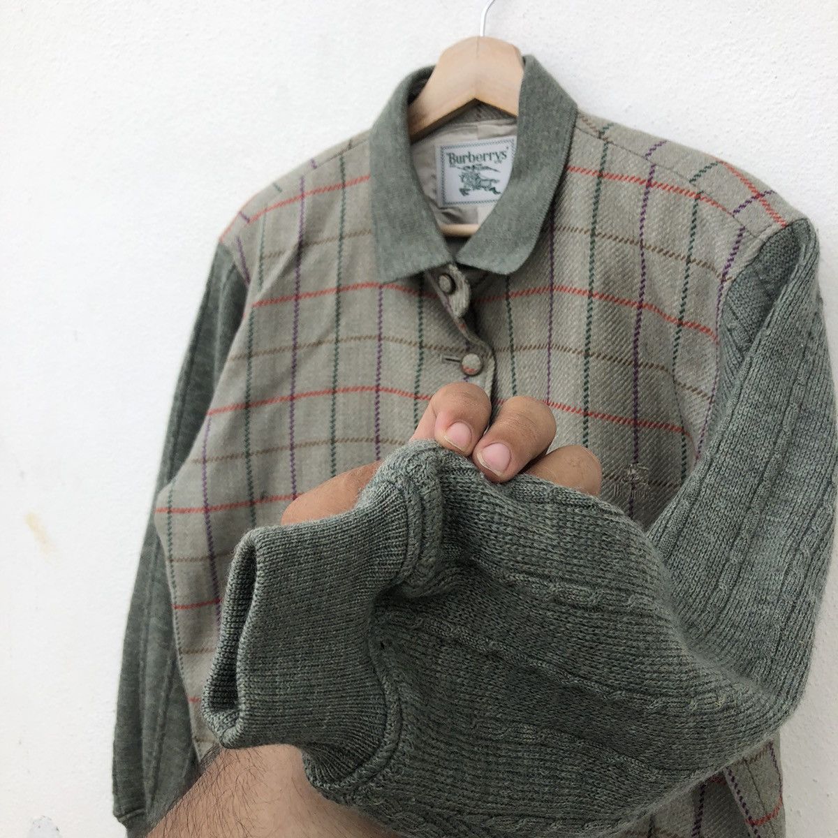 Burberry VINTAGE BURBERRYS JACKET TARTAN DESIGN Size US L / EU 52-54 / 3 - 8 Thumbnail
