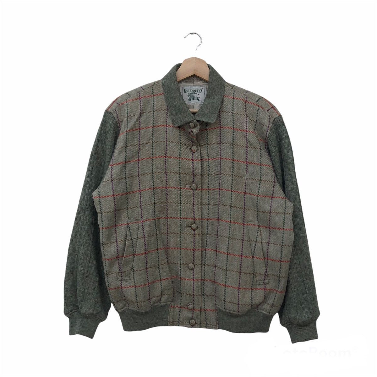 Burberry VINTAGE BURBERRYS JACKET TARTAN DESIGN Size US L / EU 52-54 / 3 - 1 Thumbnail