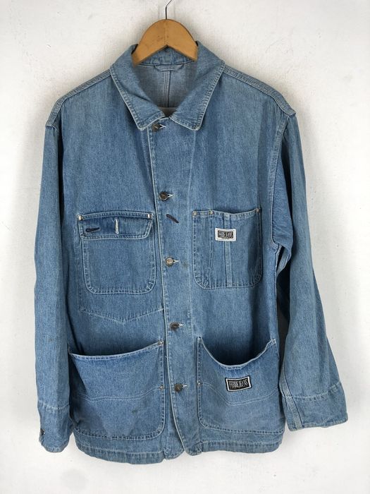 Gianfranco Ferre 🔥RARE FERRE JEANS DENIM CHORE JACKET MADE IN ITALY ...