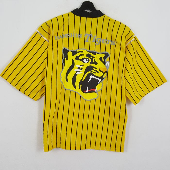 Vintage HANSHIN TIGER Logo Baseball Team Japanese Kimono Jacket | Grailed