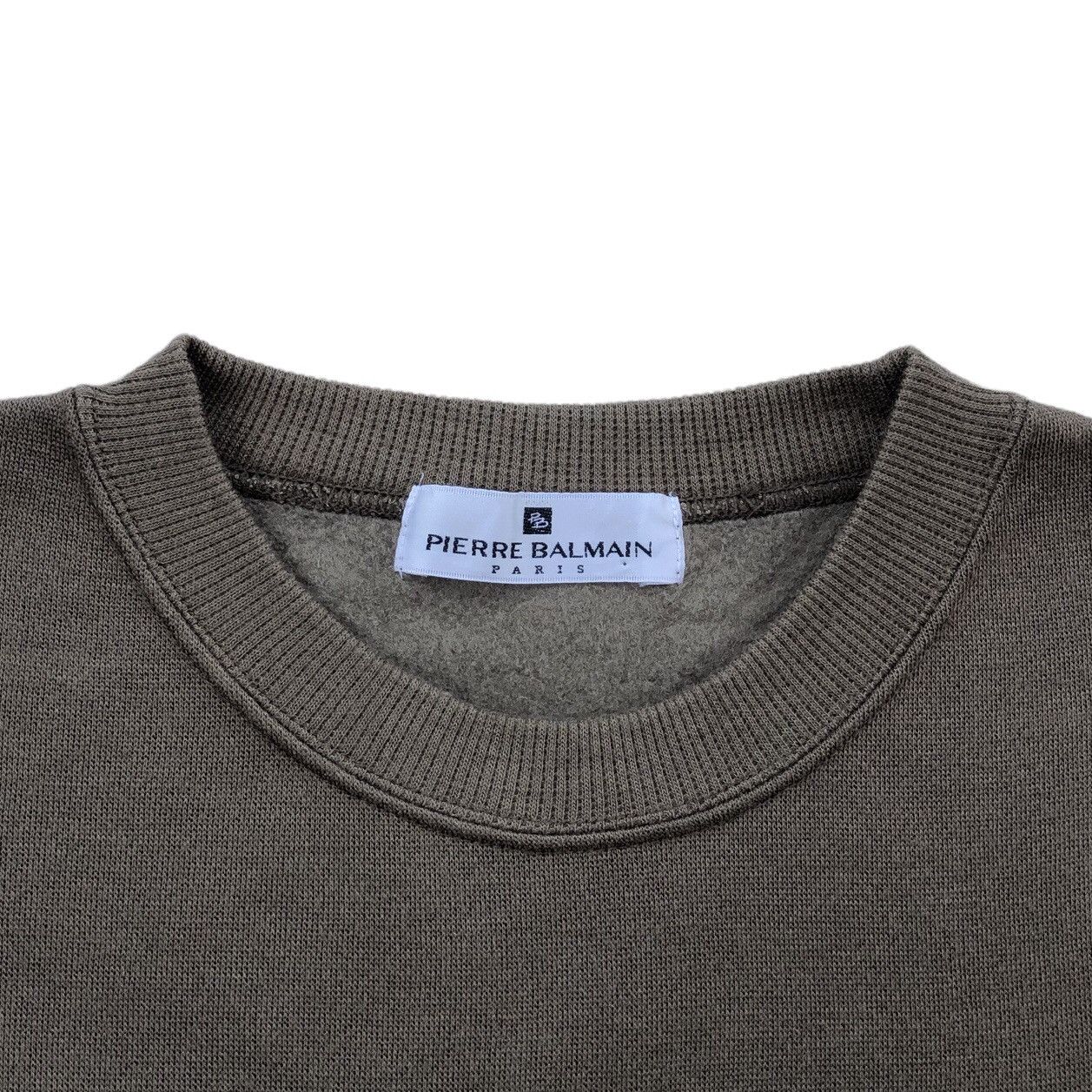 Pierre Balmain Vintage Pierre Balmain Paris Embroidery Logo Sweatshirt Size US M / EU 48-50 / 2 - 7 Thumbnail