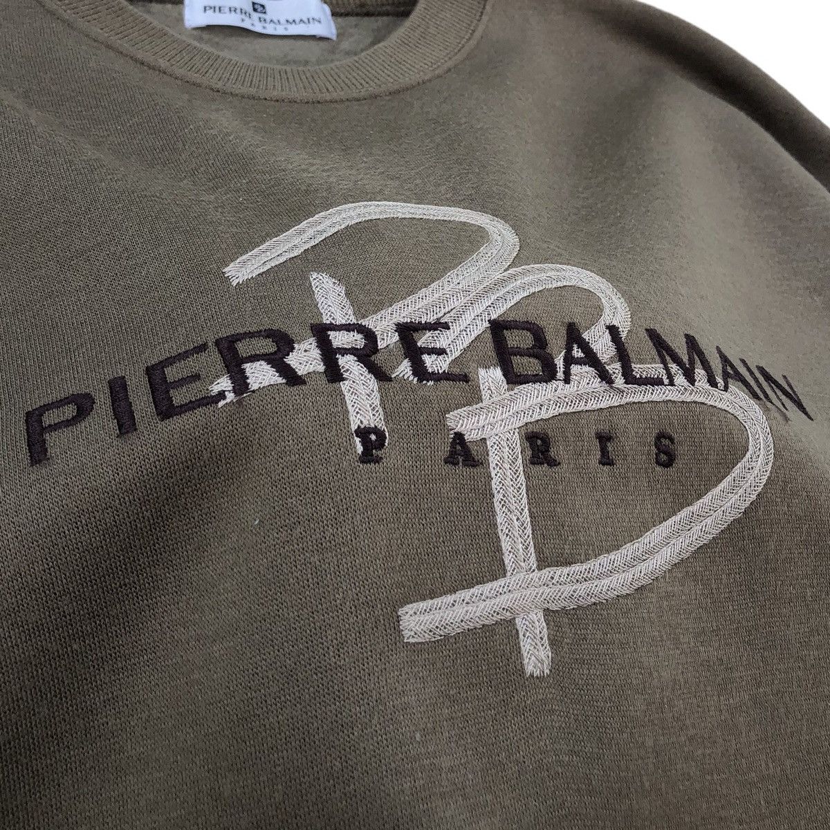 Pierre Balmain Vintage Pierre Balmain Paris Embroidery Logo Sweatshirt Size US M / EU 48-50 / 2 - 3 Thumbnail