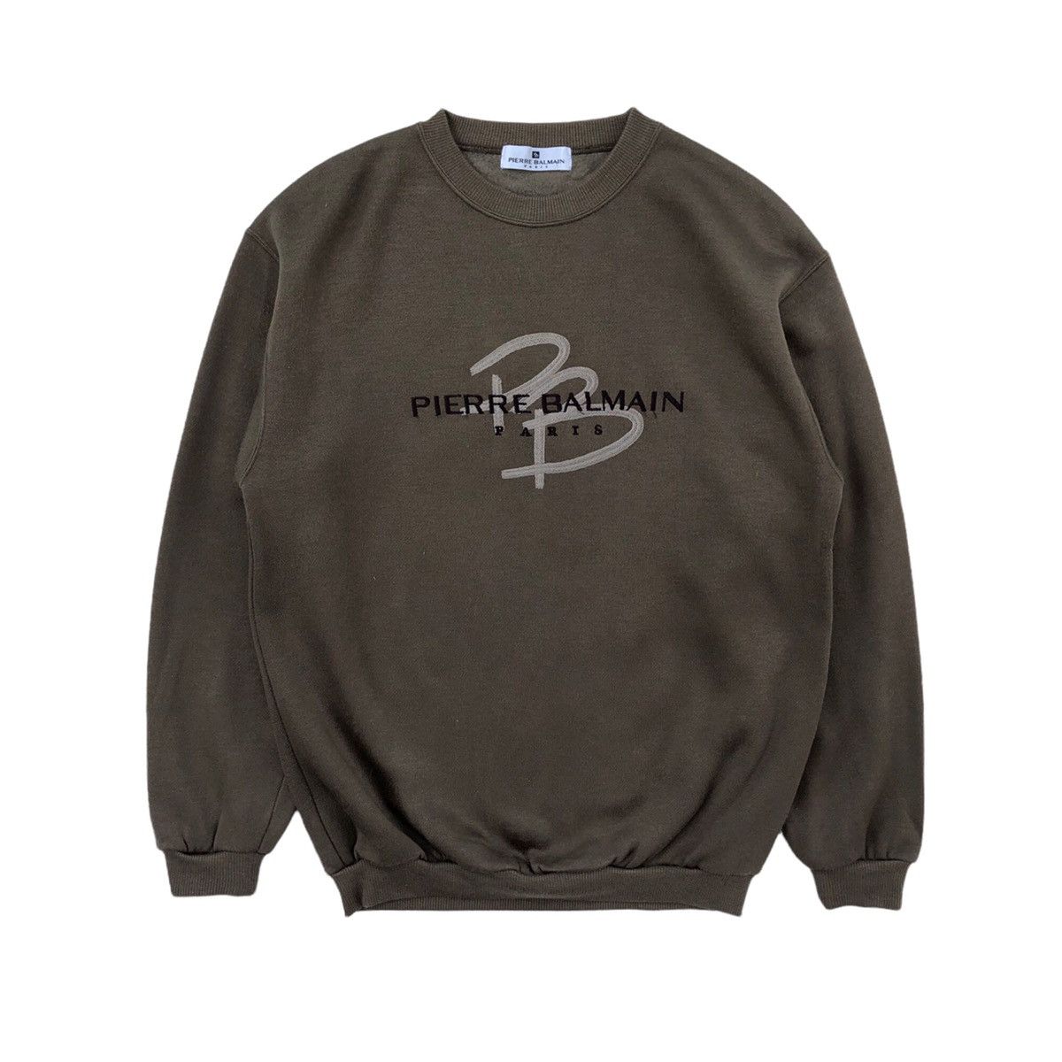 Pierre Balmain Vintage Pierre Balmain Paris Embroidery Logo Sweatshirt Size US M / EU 48-50 / 2 - 9 Thumbnail
