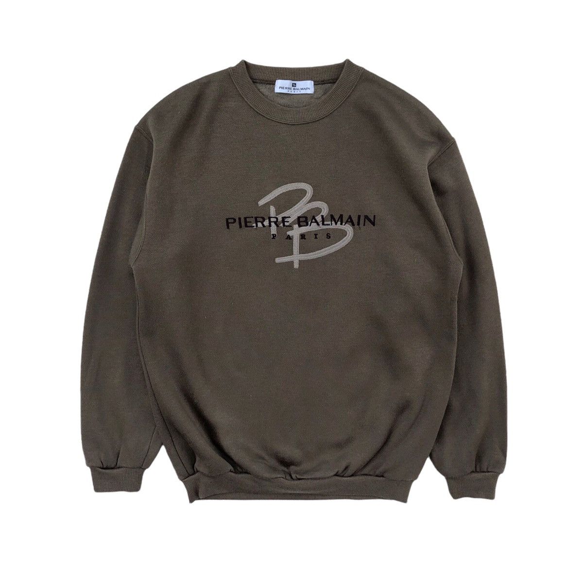 Pierre Balmain Vintage Pierre Balmain Paris Embroidery Logo Sweatshirt Size US M / EU 48-50 / 2 - 1 Thumbnail